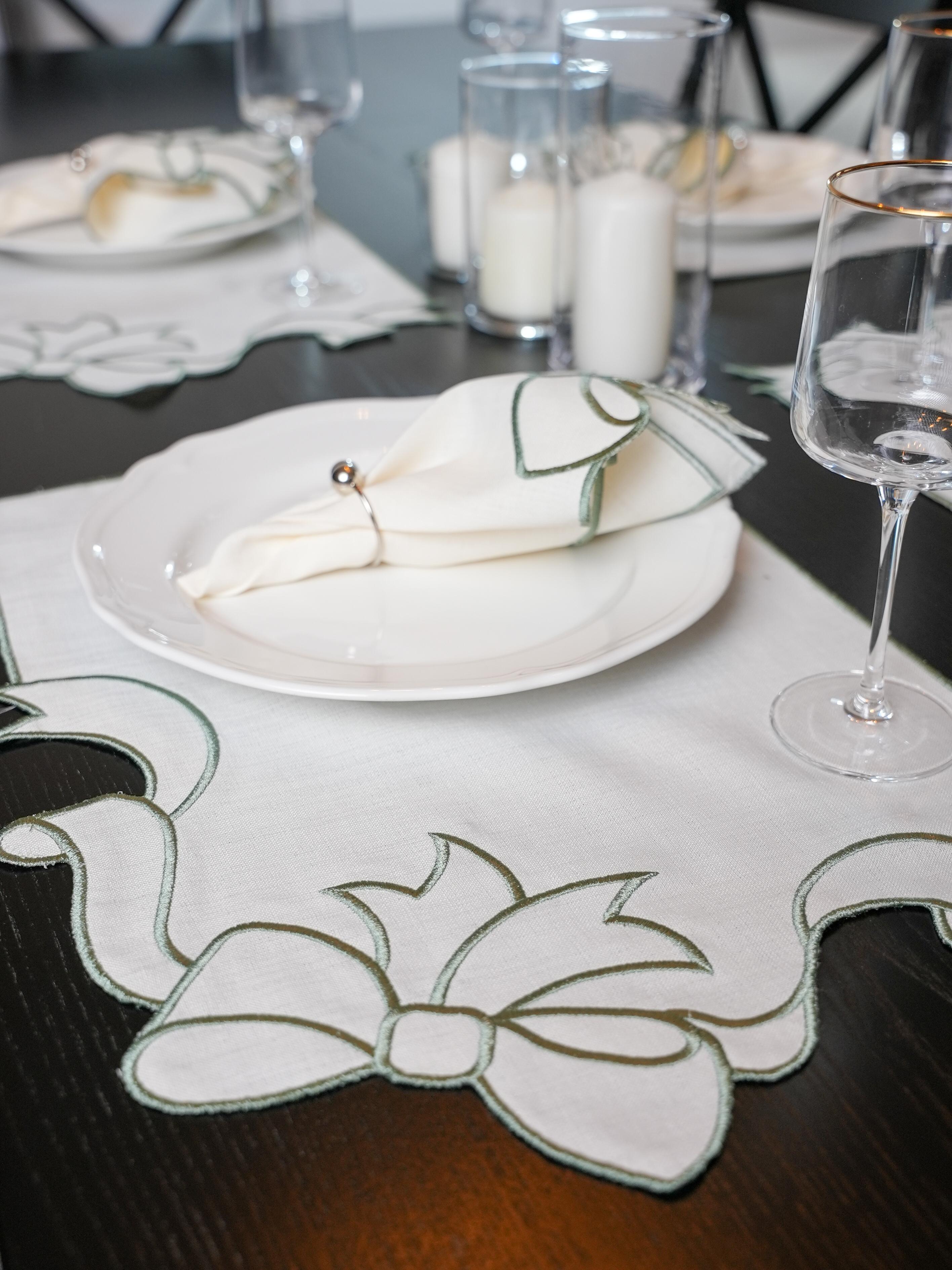 Noeud Élégant – Vert Olive Set