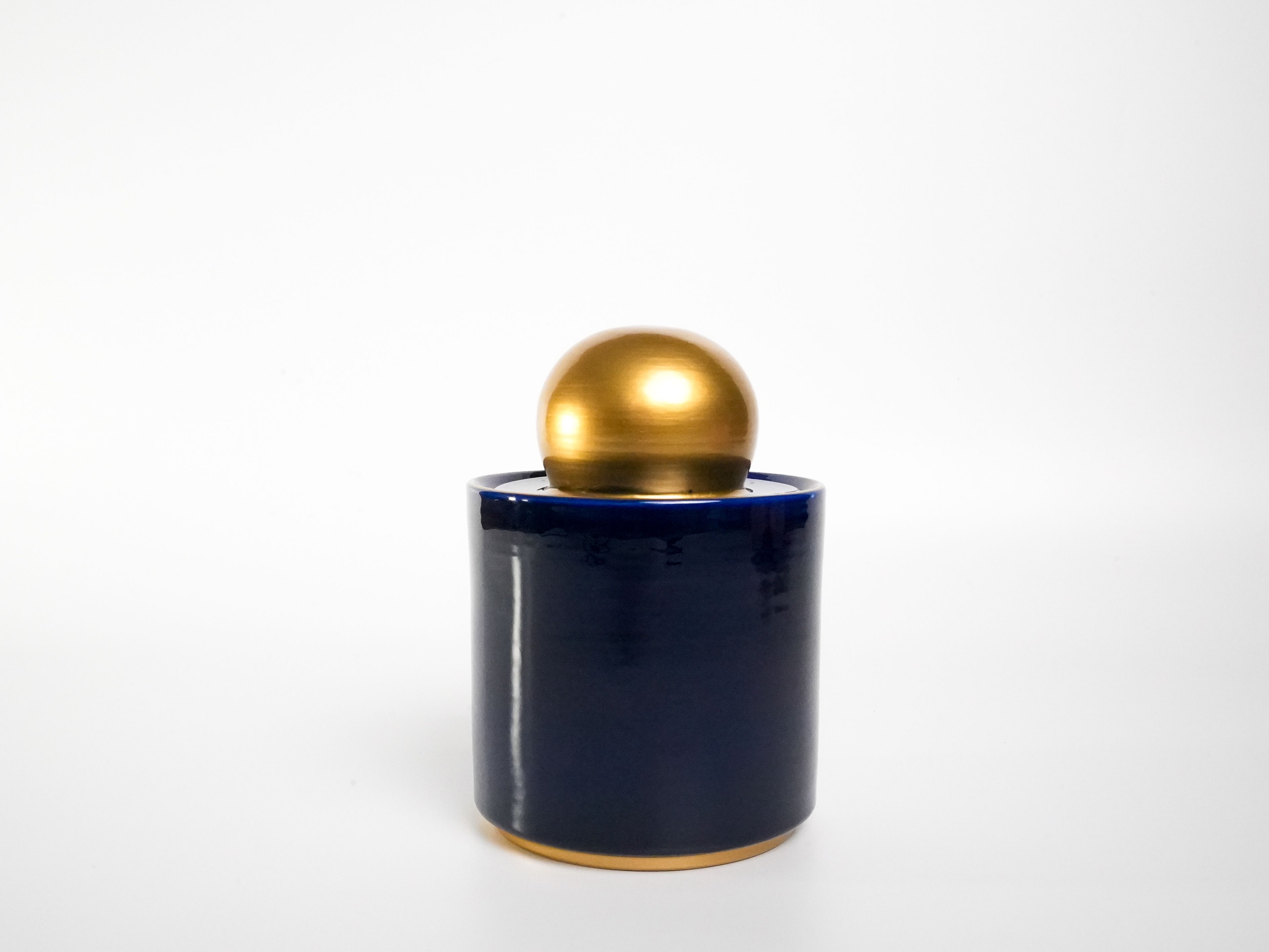"Royal Sphere" Lacivert Gold Dekoratif Kavanoz Seti