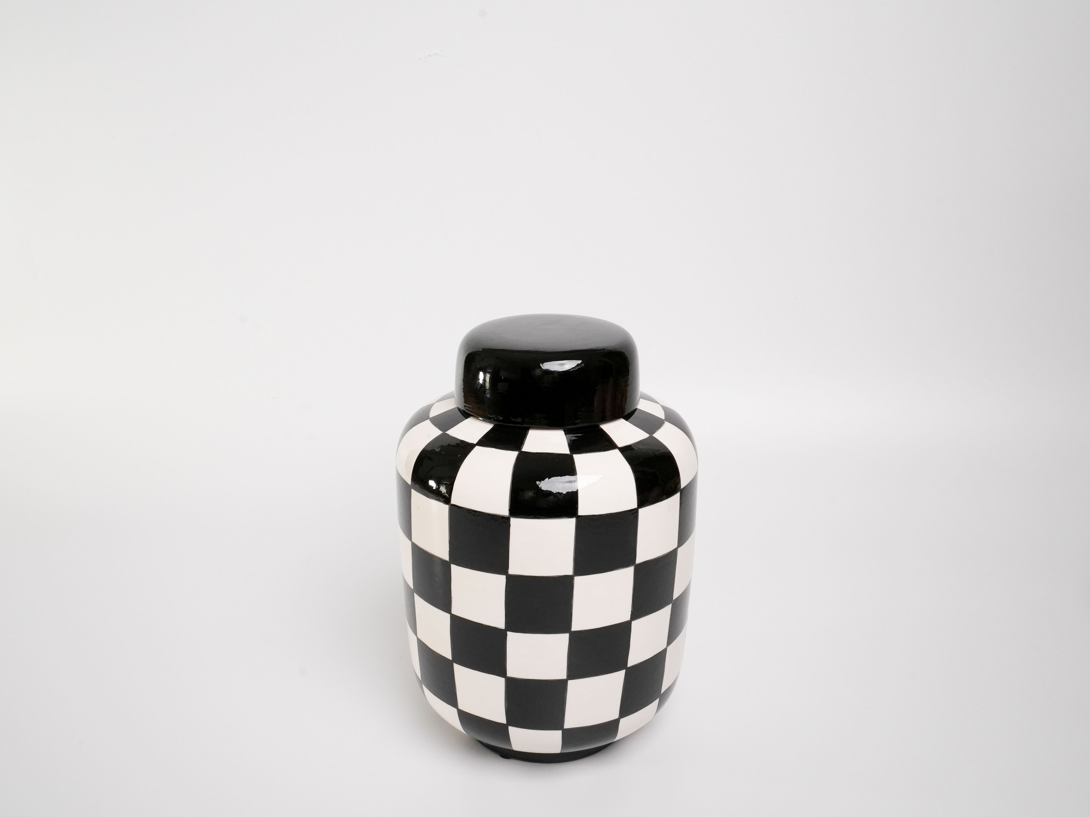 “Chess Luxe” Damalı Seramik Kavanoz Seti