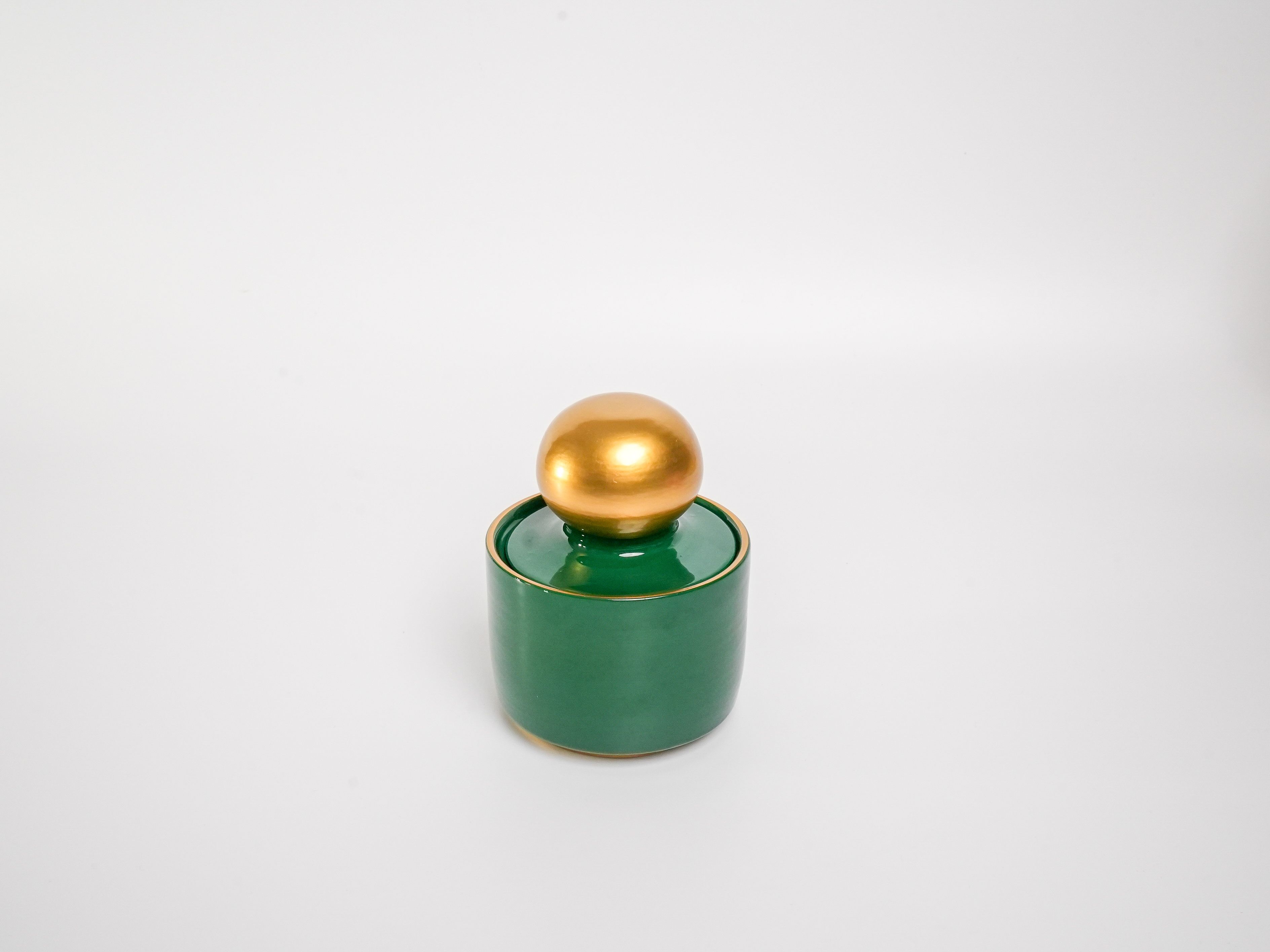 "Royal Sphere" yeşil Gold Dekoratif Kavanoz küçük