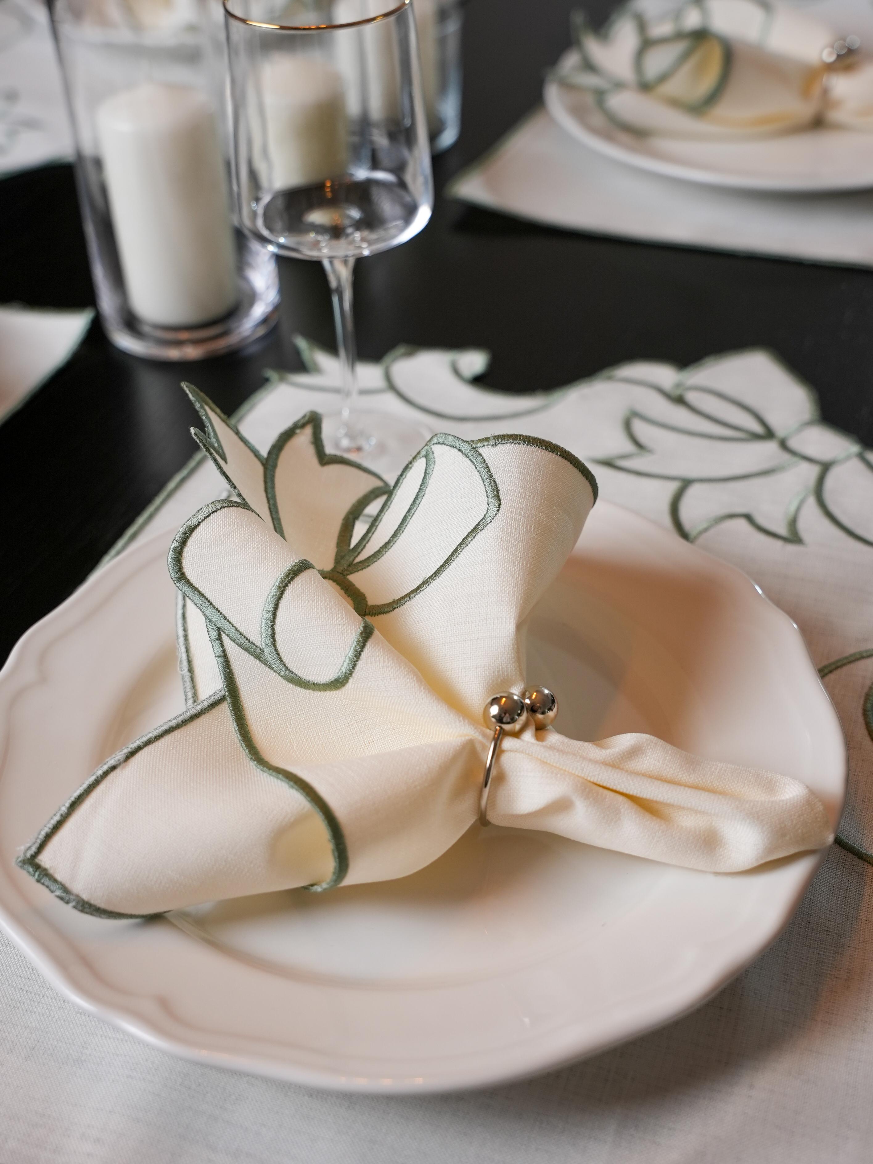 Noeud Élégant – Vert Olive Set