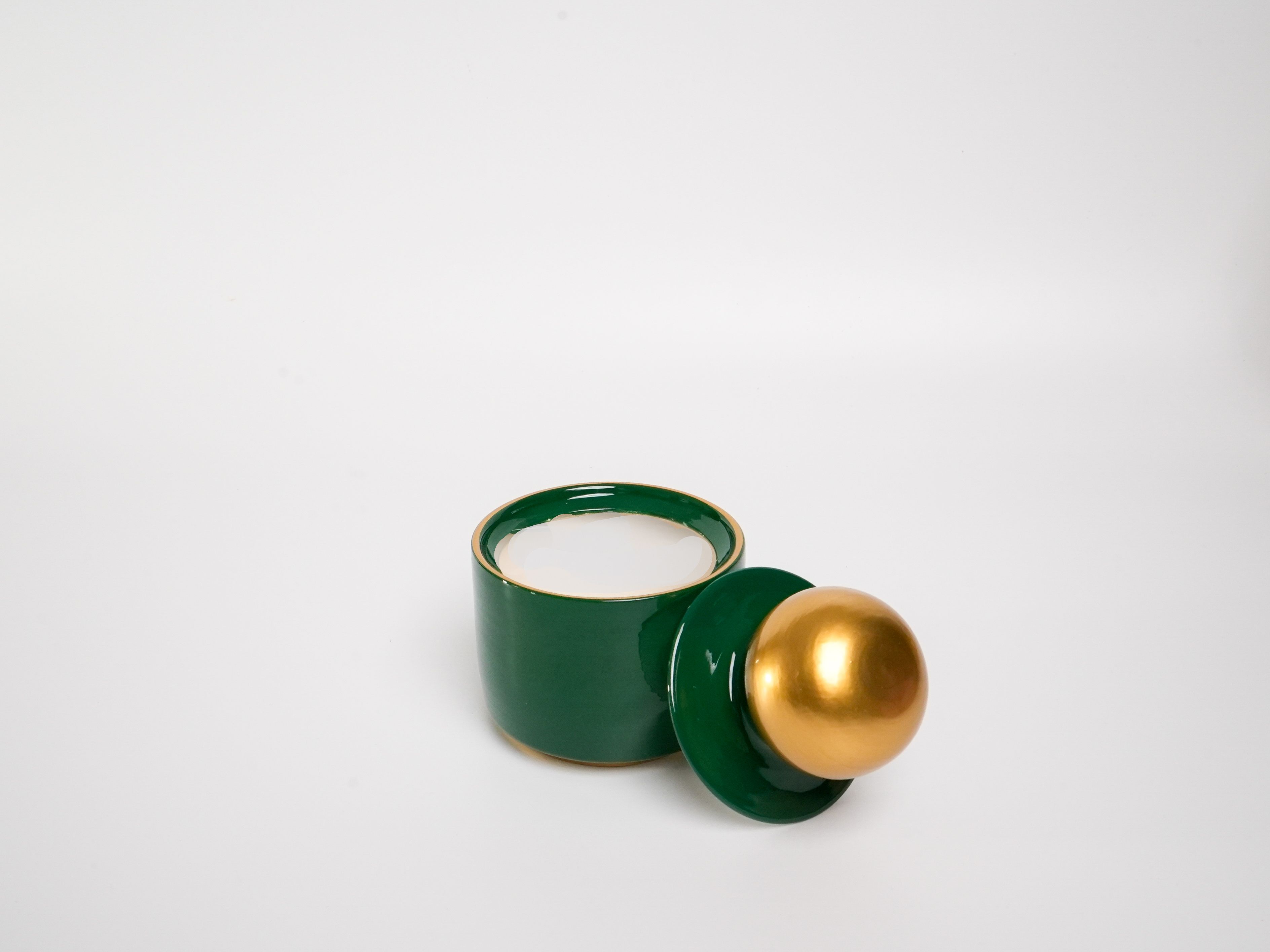 "Royal Sphere" yeşil Gold Dekoratif Kavanoz küçük