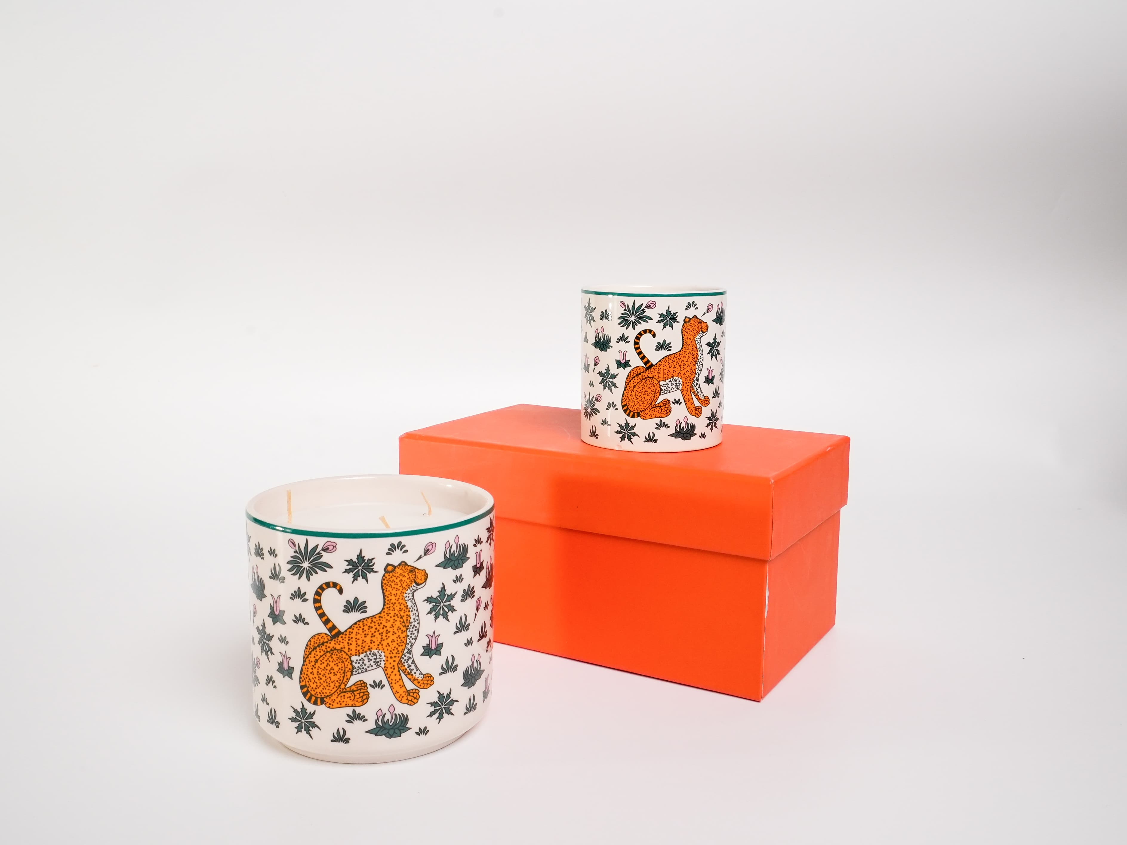 Savanna Wild – Lüks Leopar Desenli Kokulu Mum Seti