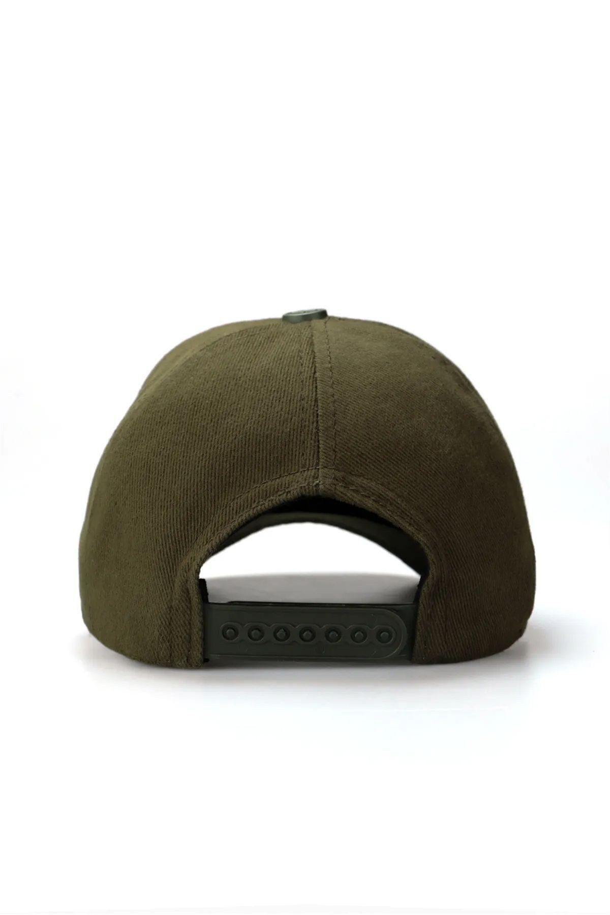 Kids' khaki baseball cap with panda logo