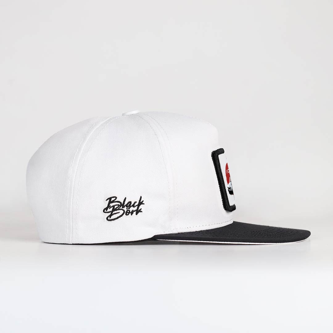 White-navy Hip Hop Cap