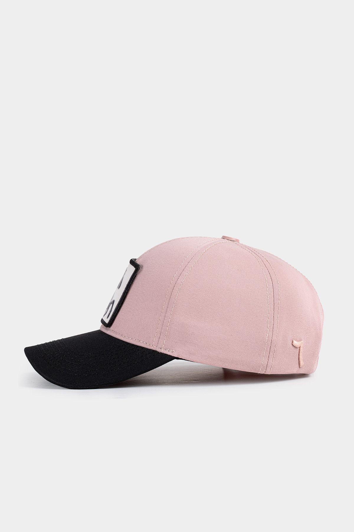 Black-salmon Six baseball cap with horse logo
