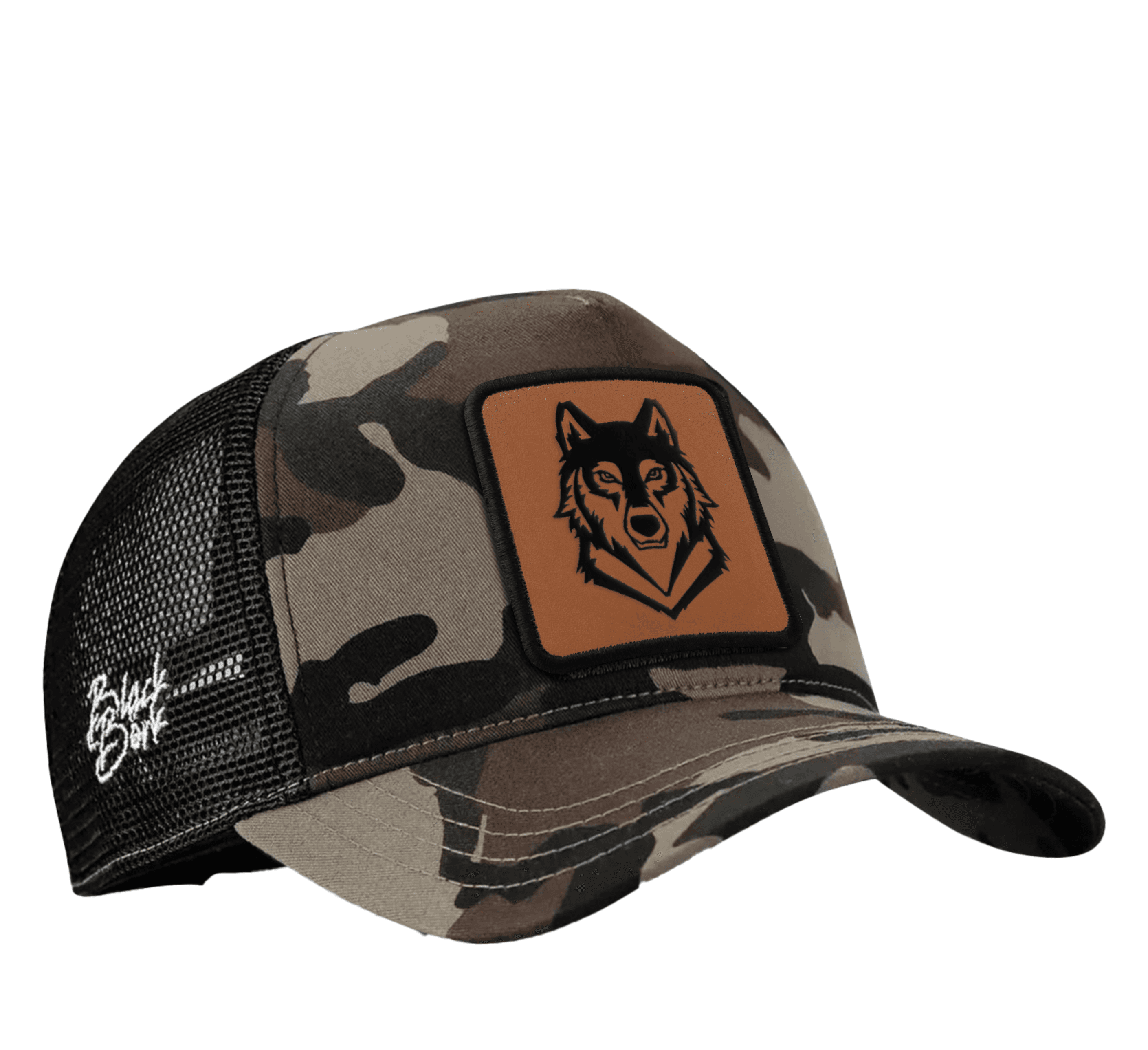 Gorra Camuflaje - Negro Trucker
