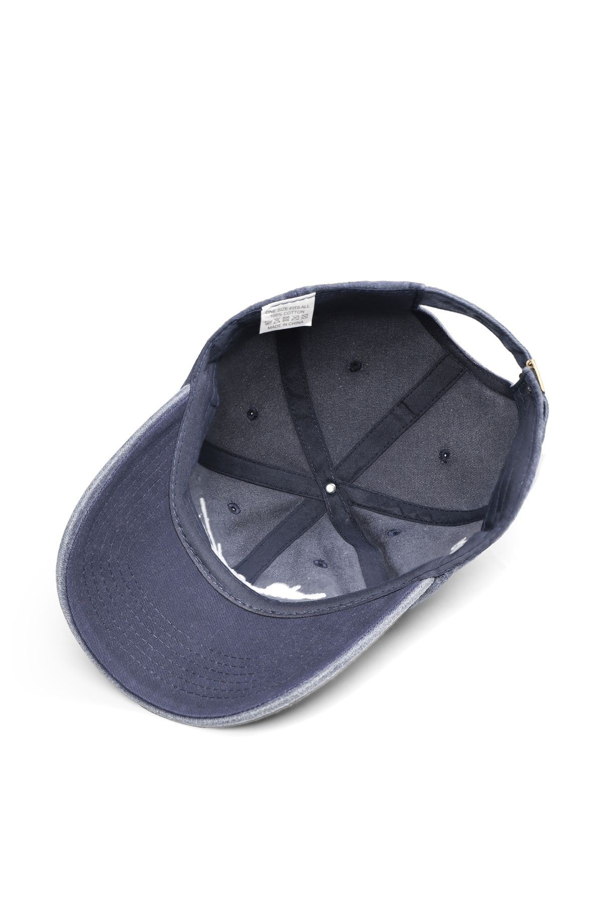 Gorra de béisbol azul marino vintage