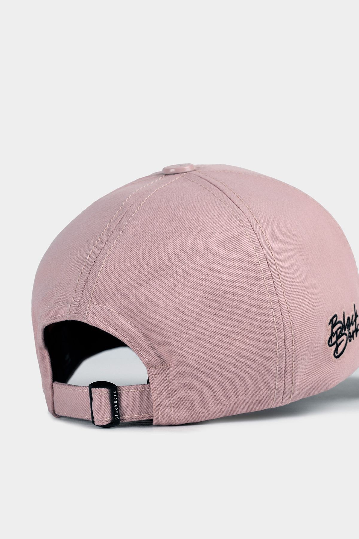 Gorra de béisbol color salmón Six con logo de Wake Up