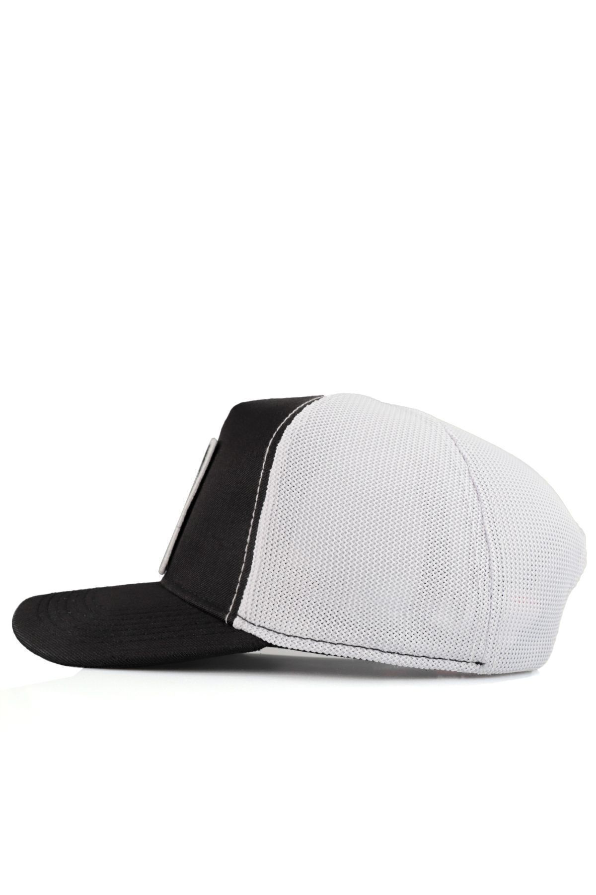 Gorra trucker blanco-negro Cordura con logo de Boss