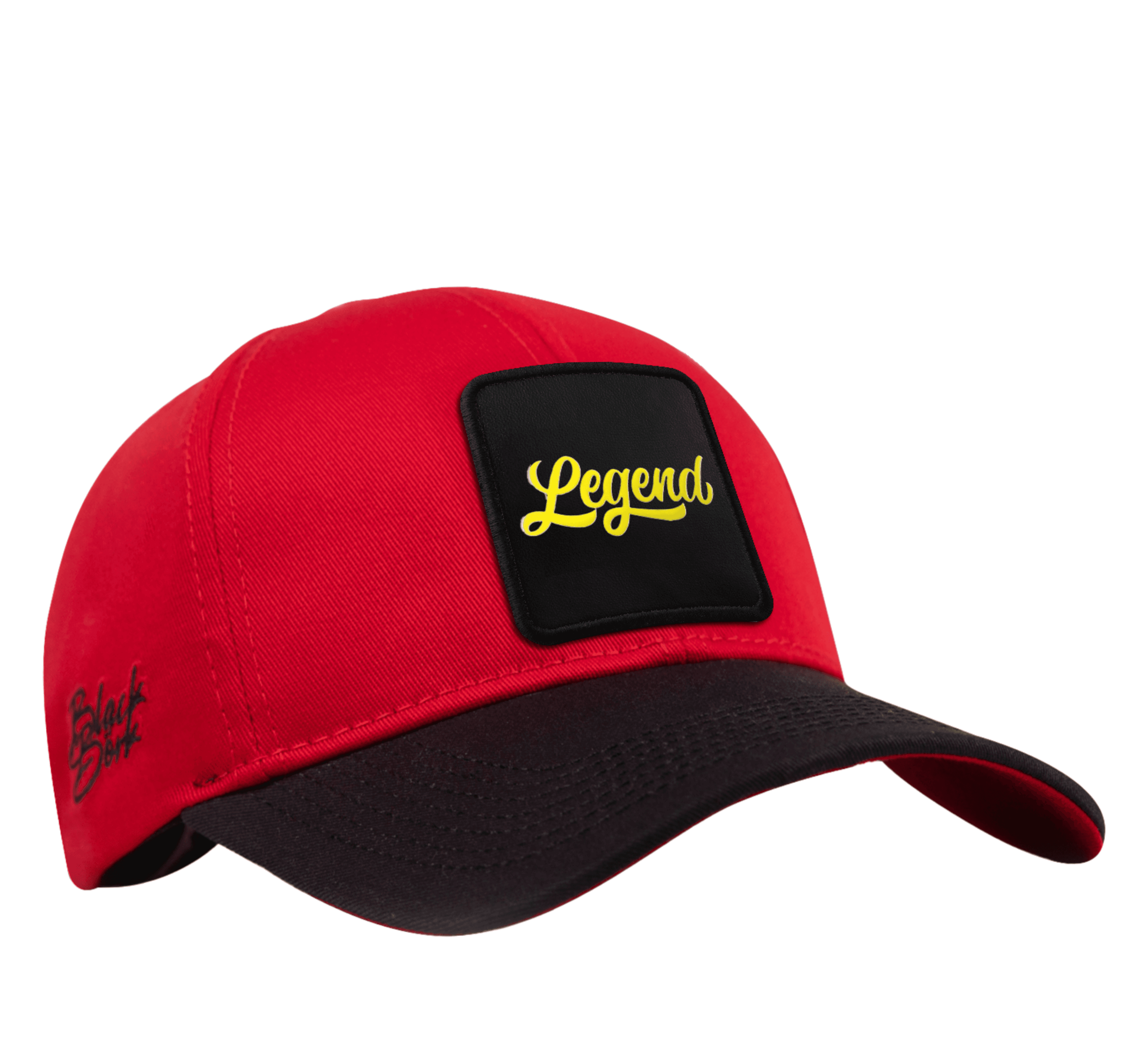 Gorra Six Negro Rojo Béisbol