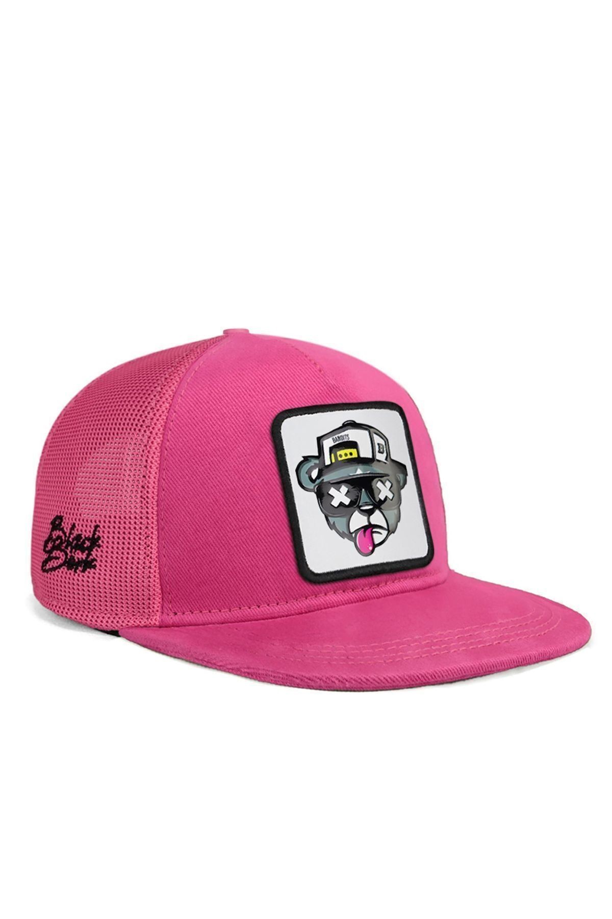 Gorra Hip Hop para Niños rosa con logo de oso
