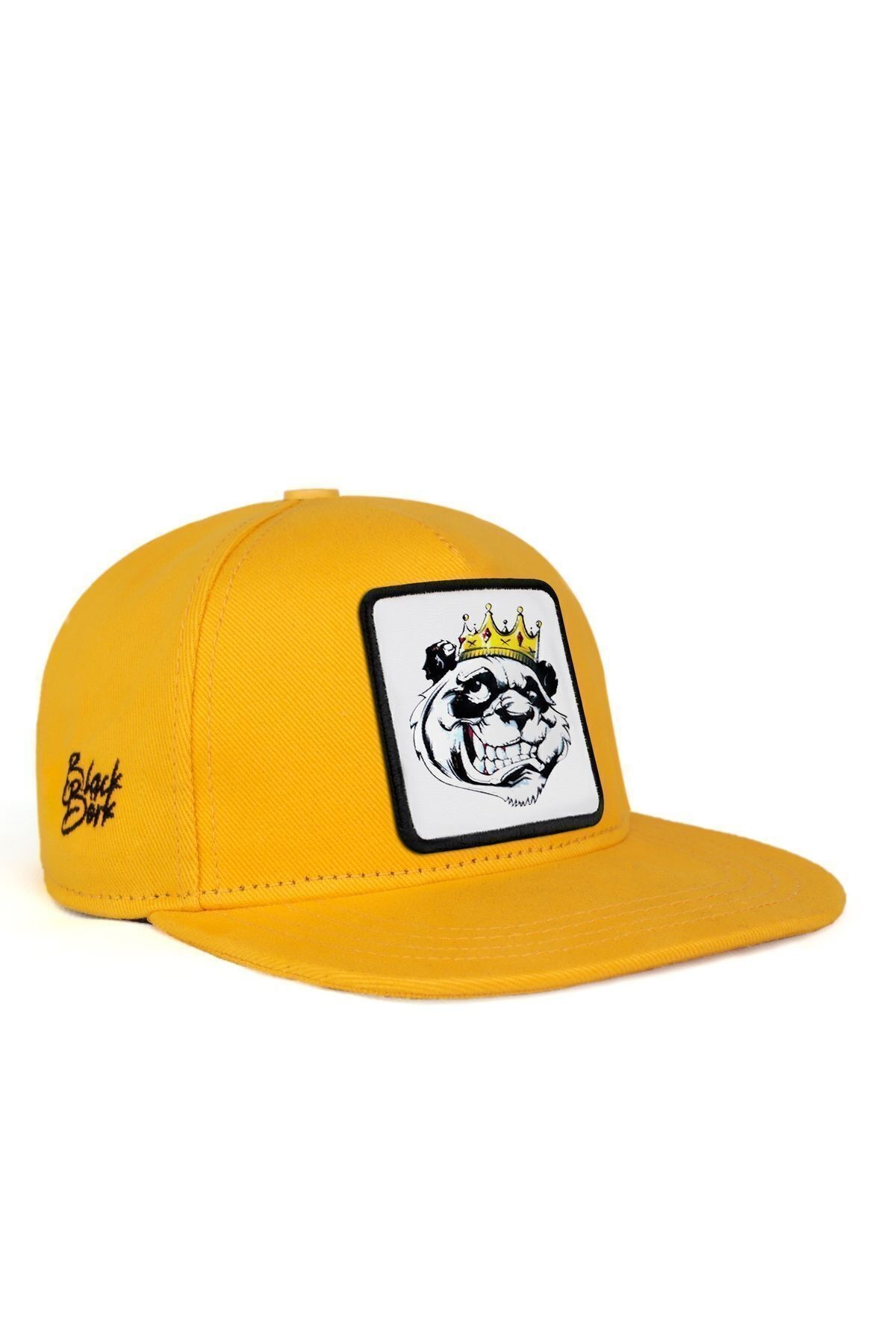 Gorra Hip Hop para Niños amarilla con logo de panda