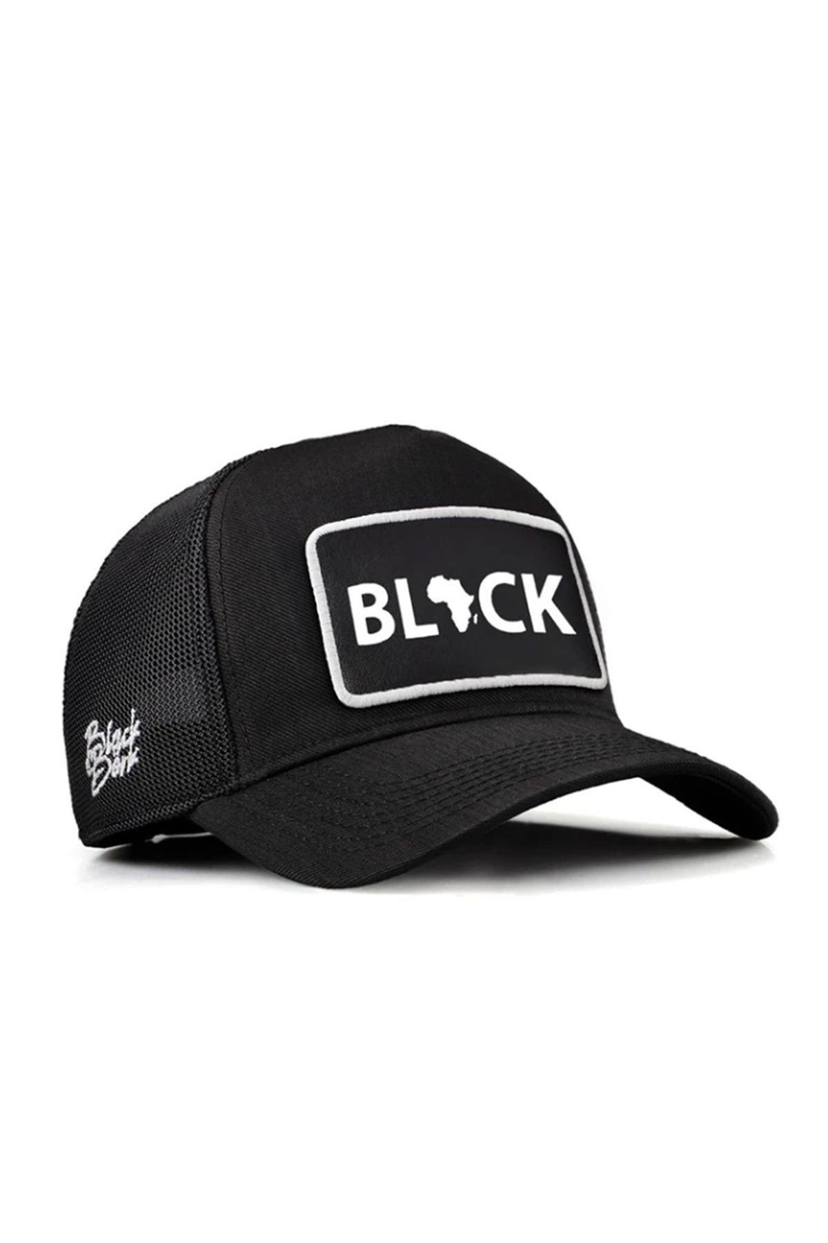 Gorra trucker negra Cordura con logo de Black