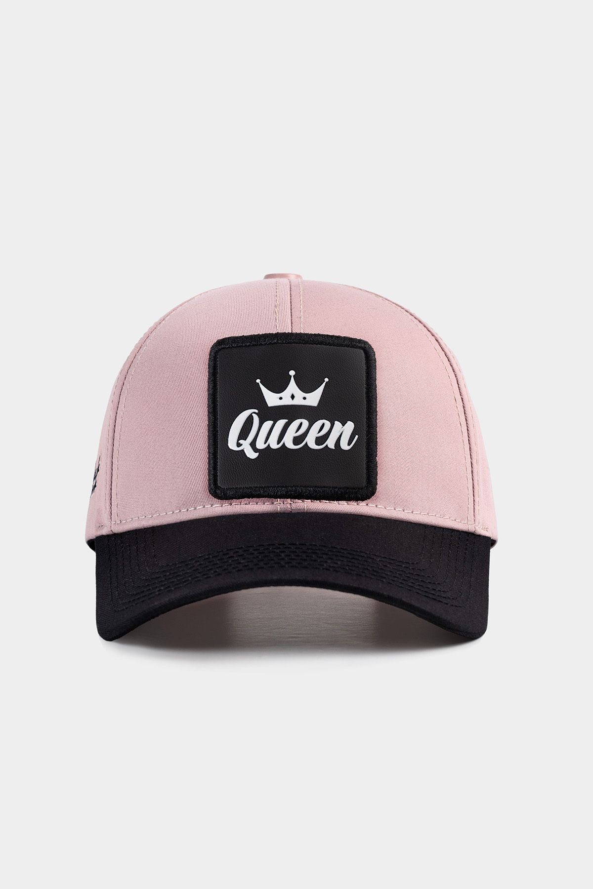Gorra de béisbol negro-salmón Six con logo de Queen