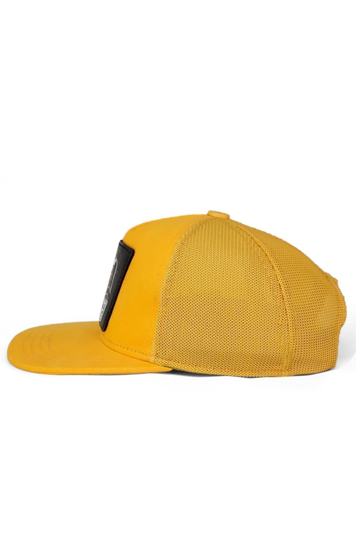 Gorra Hip Hop para Niños amarilla con logo de oso