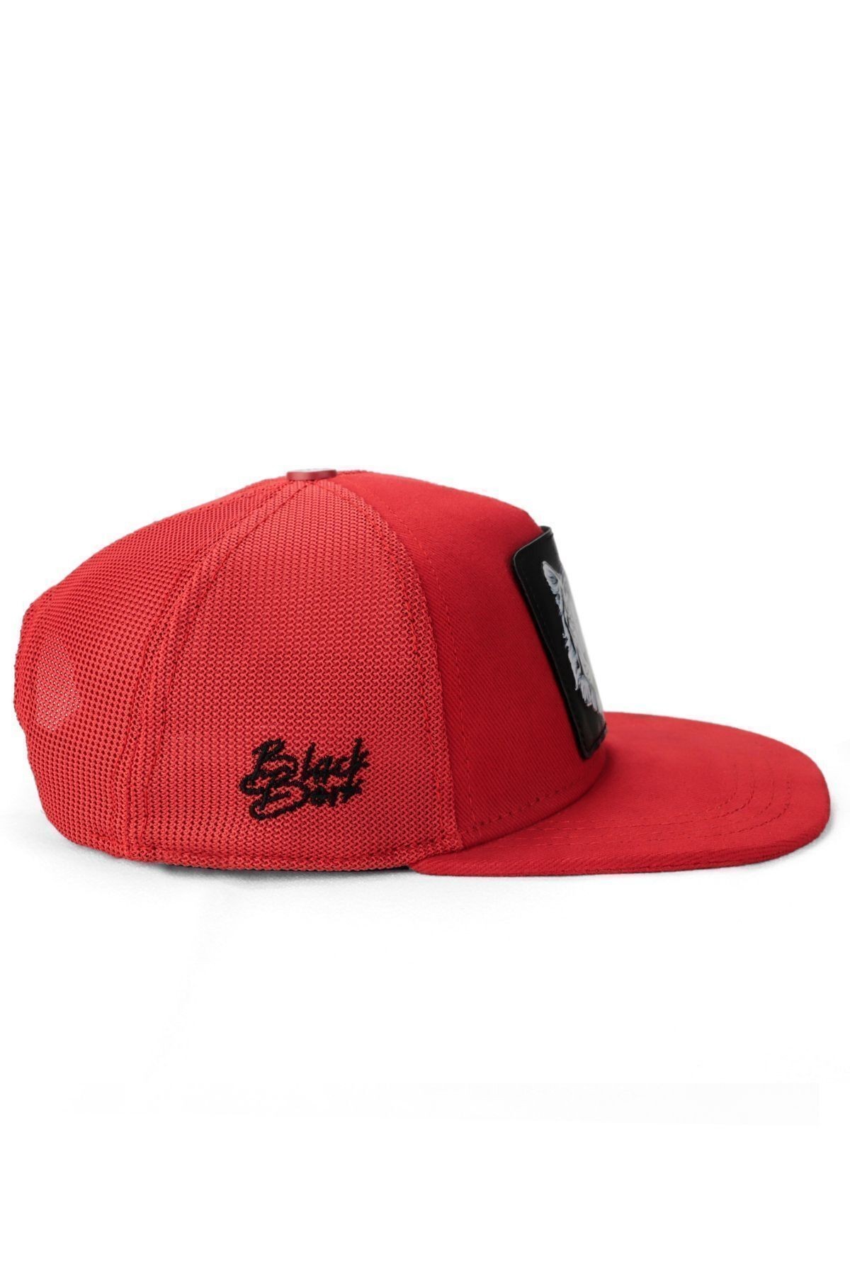 Gorra Hip Hop para Niños roja con logo de calavera