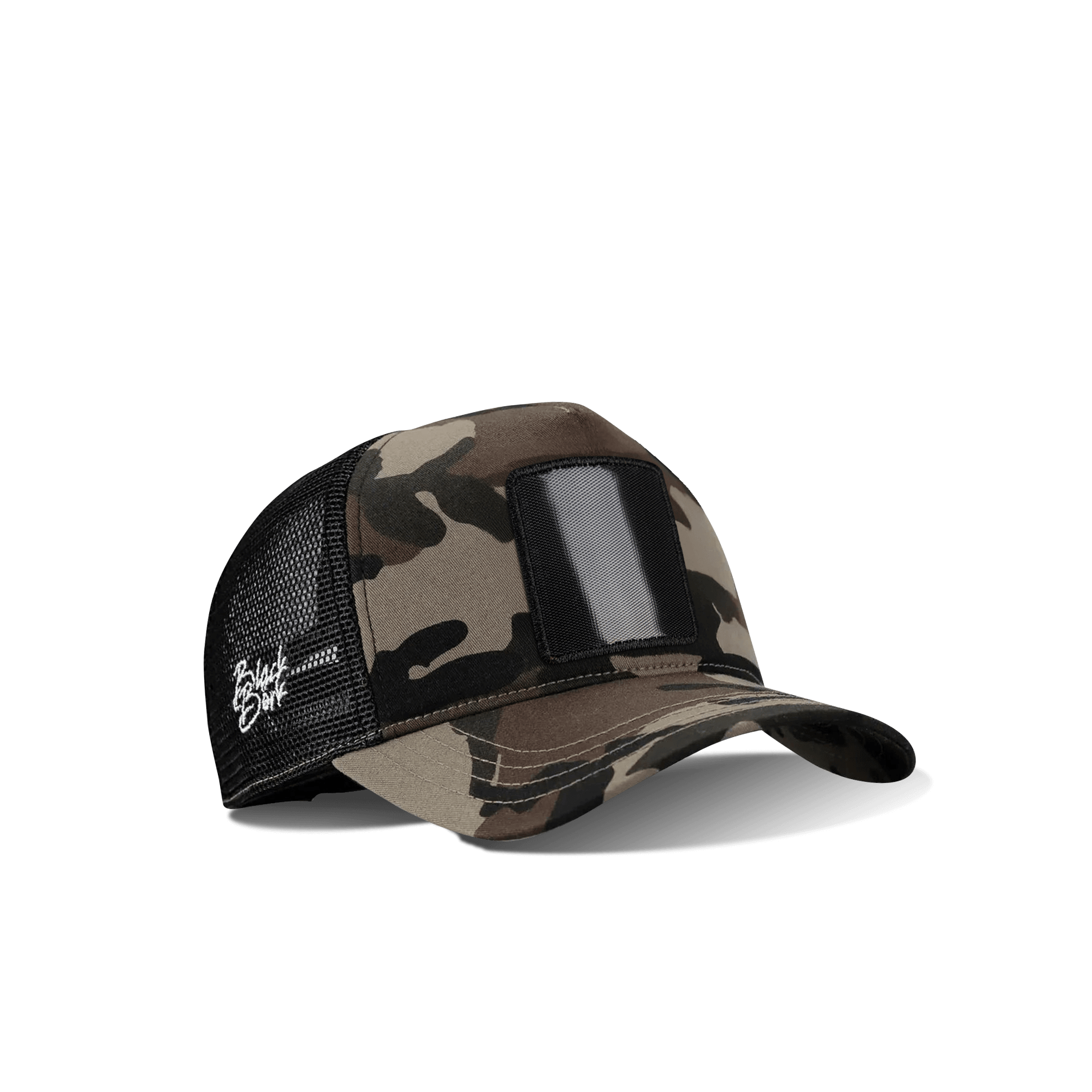 Gorra Camuflaje - Negro Trucker