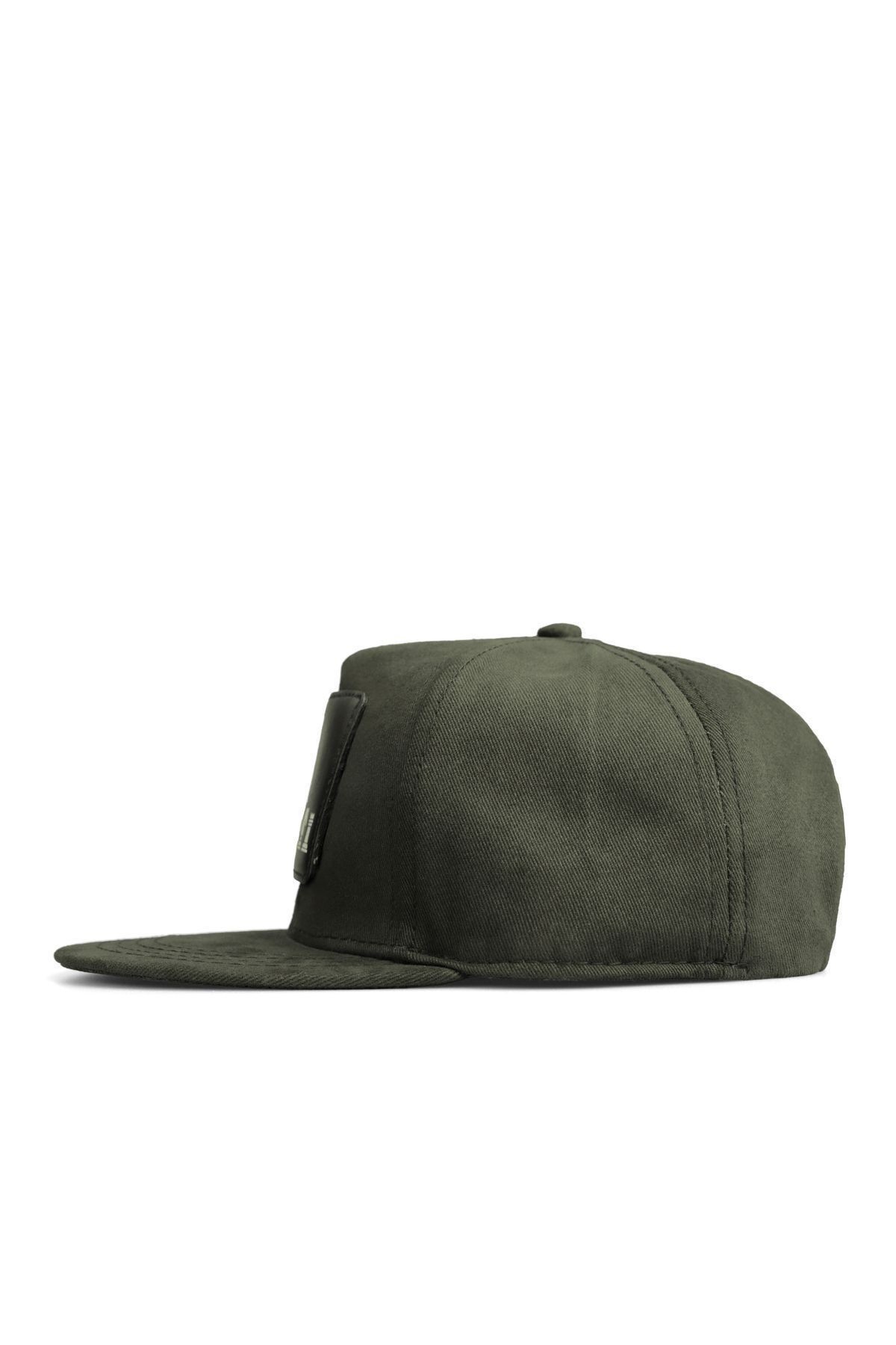 Khaki Kids Hip Hop Cap with Panda Logo