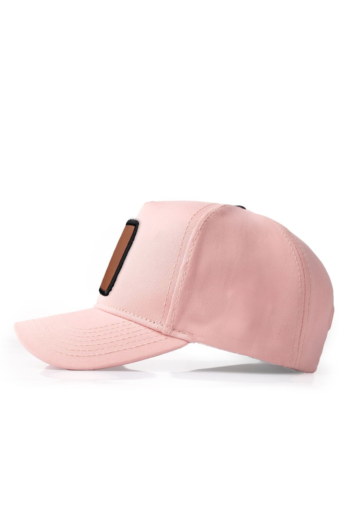 Salmon-colored baseball cap with Wake Up logo
