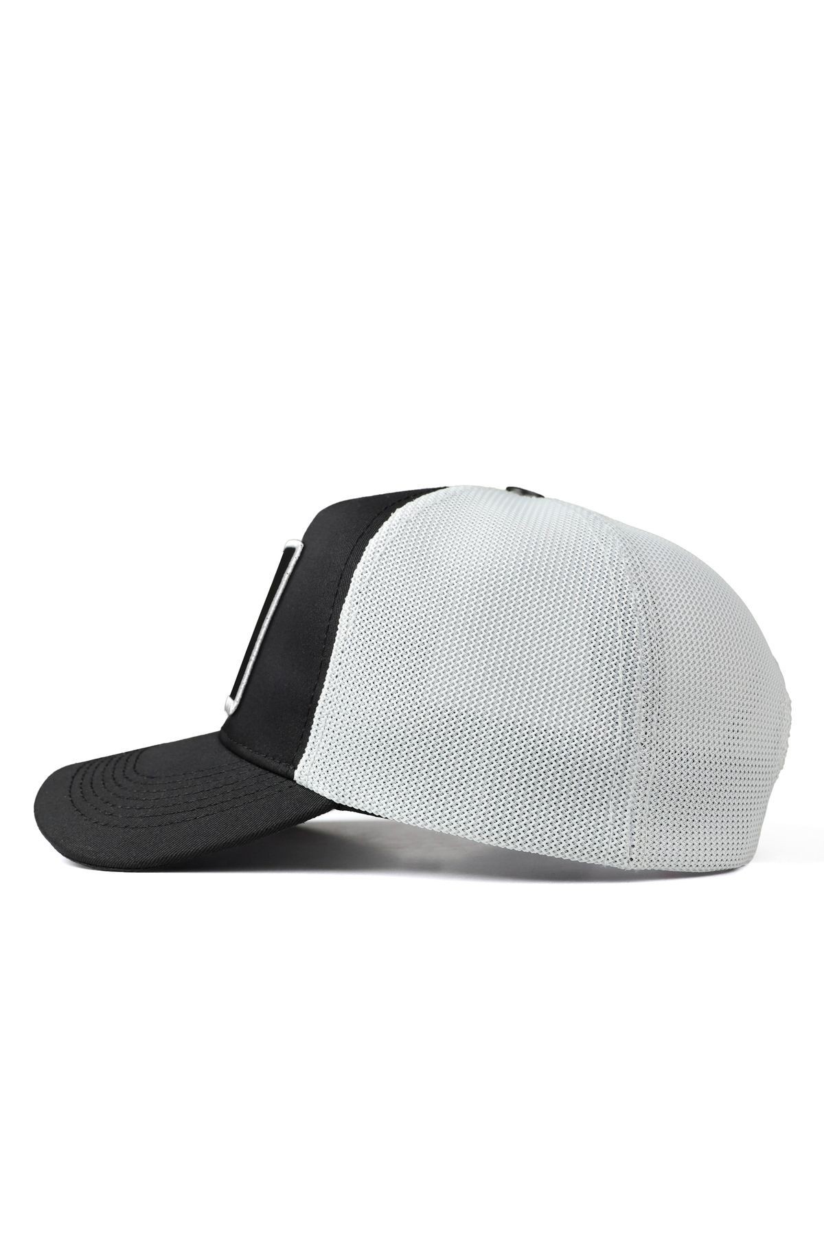 Gorra Negro Blanco Trucker