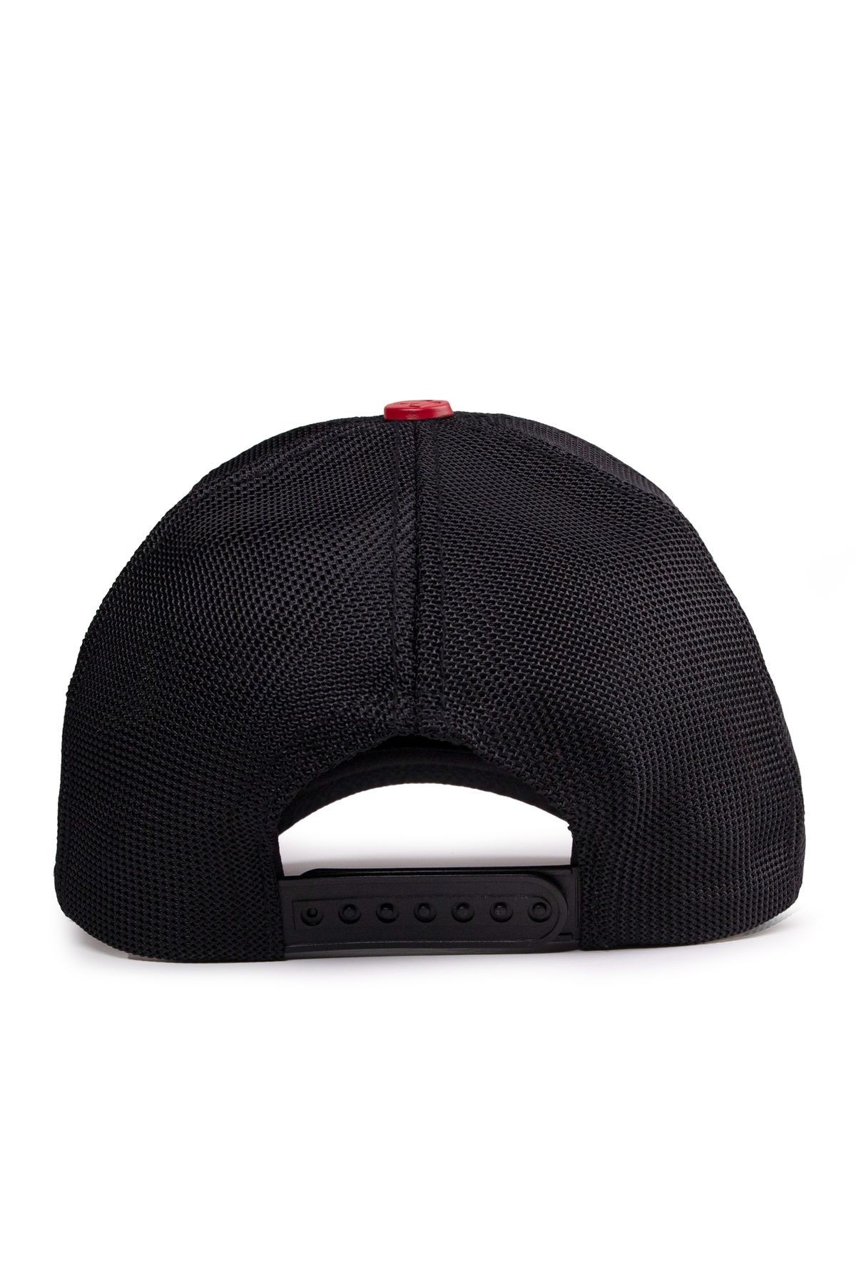Gorra Negro Rojo Trucker