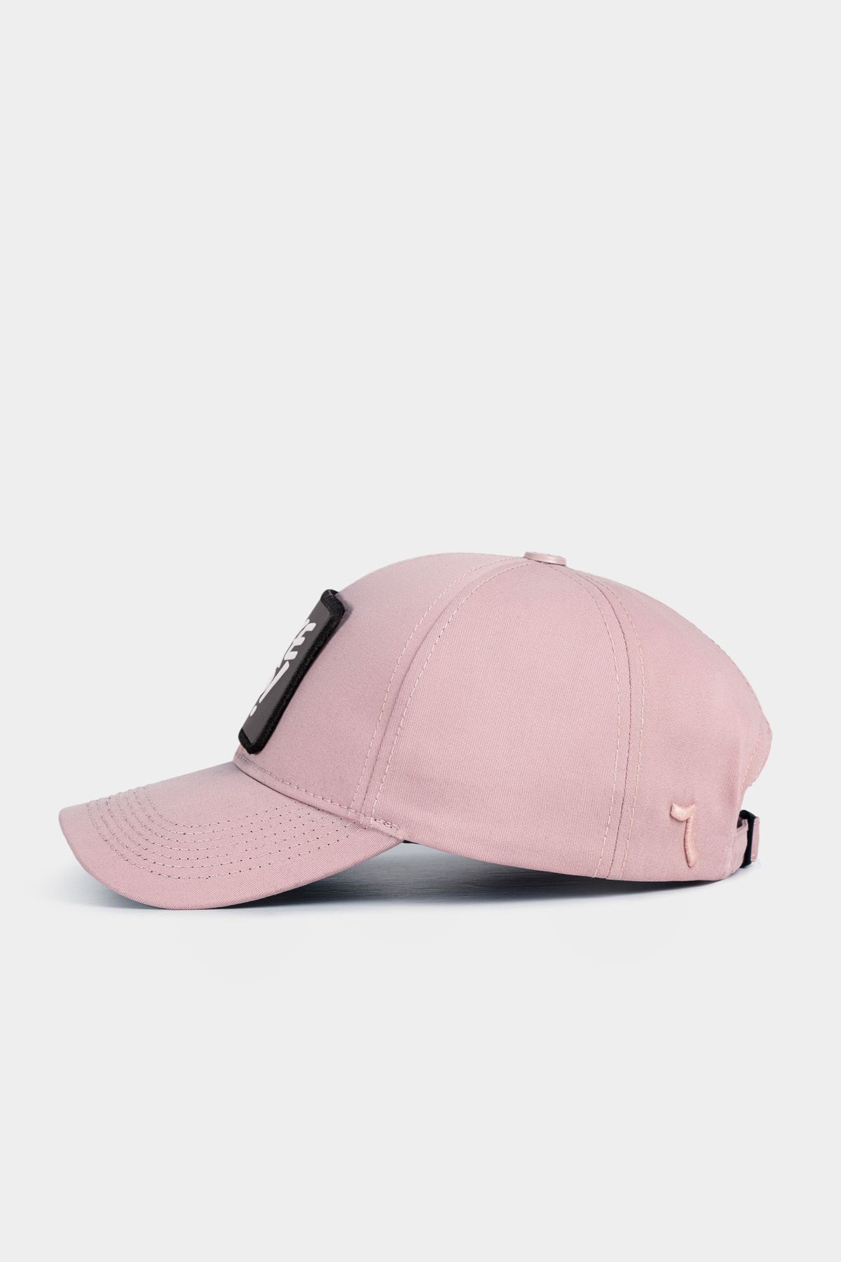 Gorra de béisbol color salmón Six con logo de Wake Up