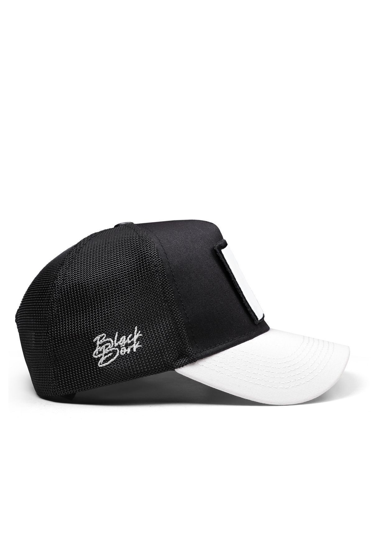Gorra Blanco Negro Trucker