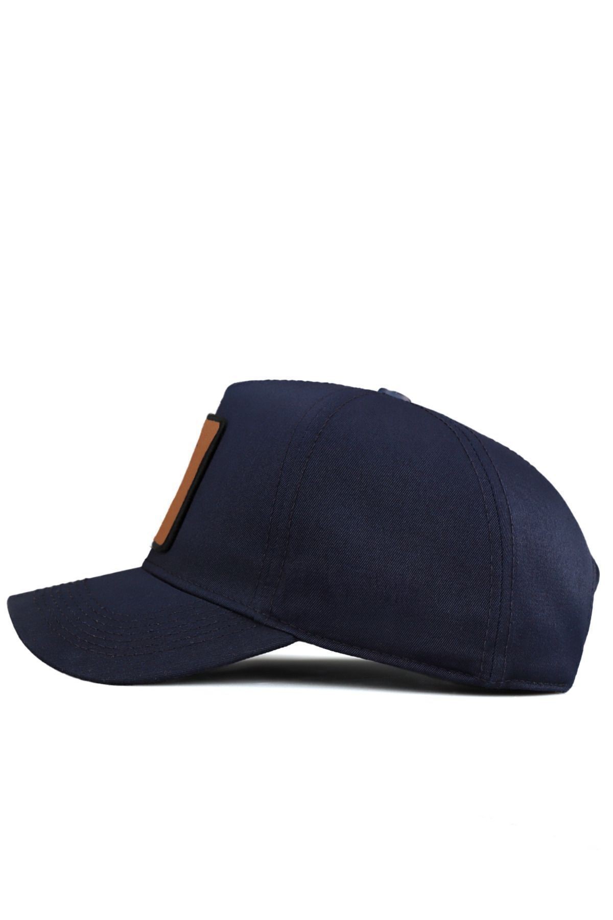 Navy blue baseball cap with bear logo