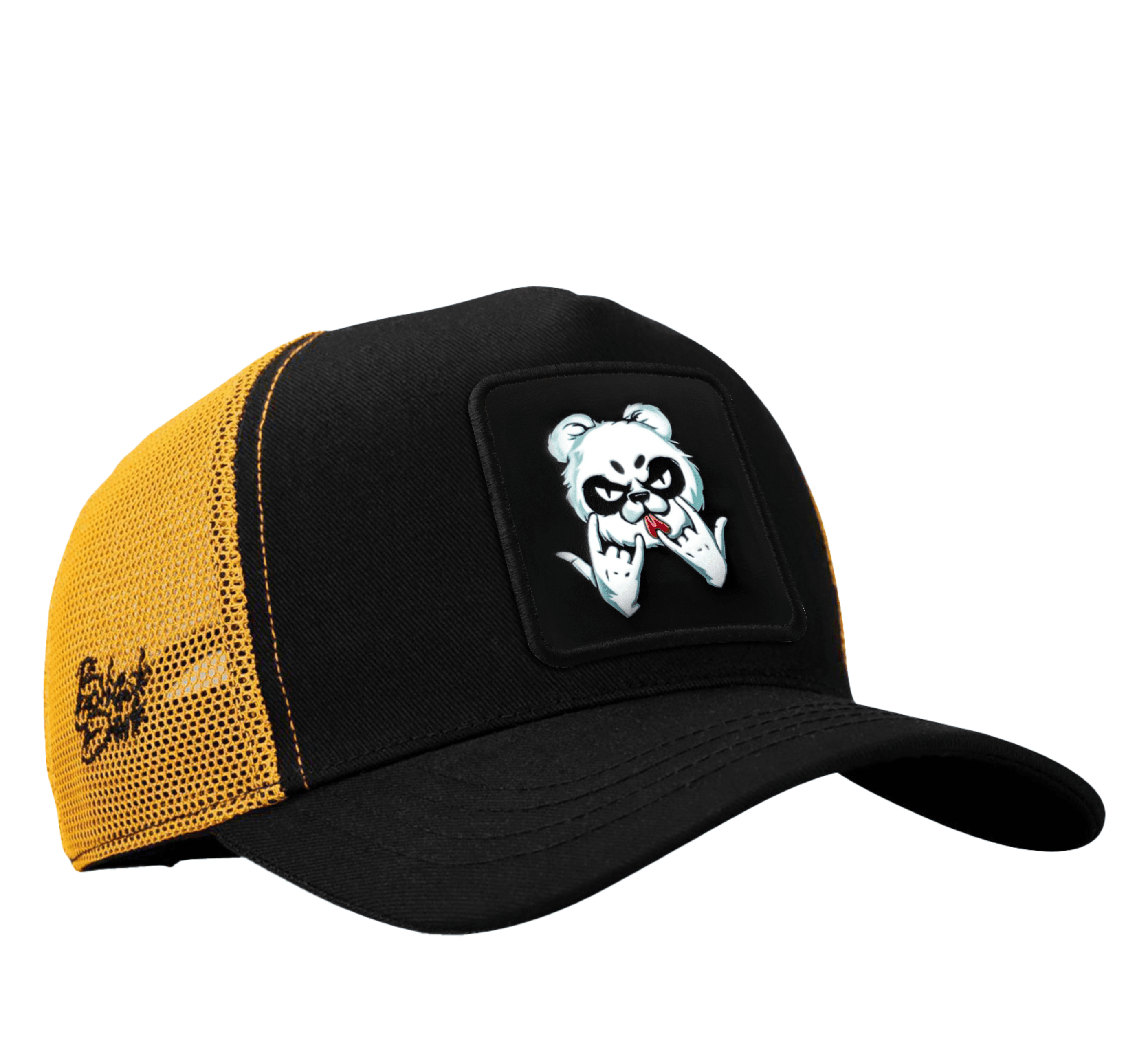 Gorra Negro Amarillo Trucker