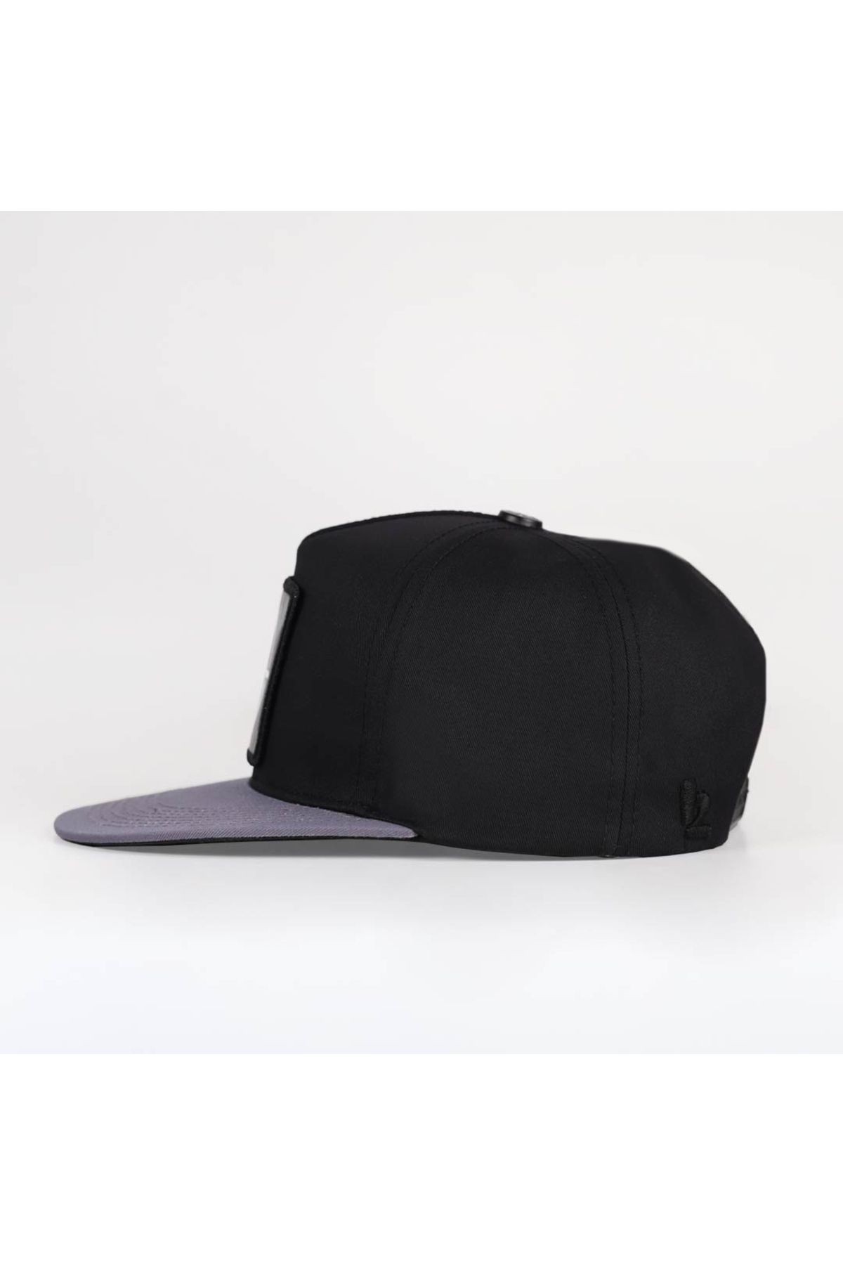 Gorra Hip Hop gris-negra con logo de camuflaje