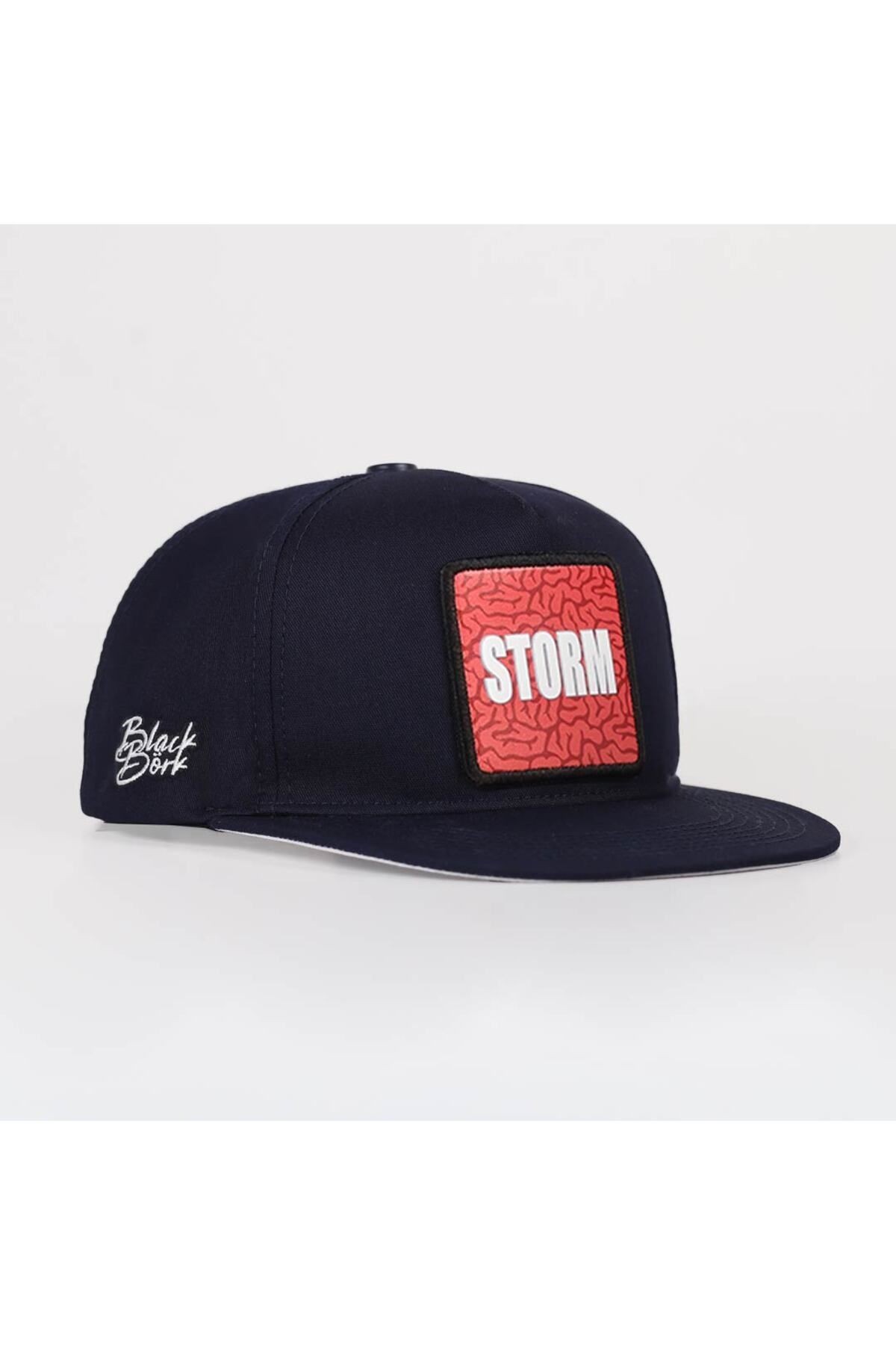 Gorra Hip Hop azul marino con logo de Storm