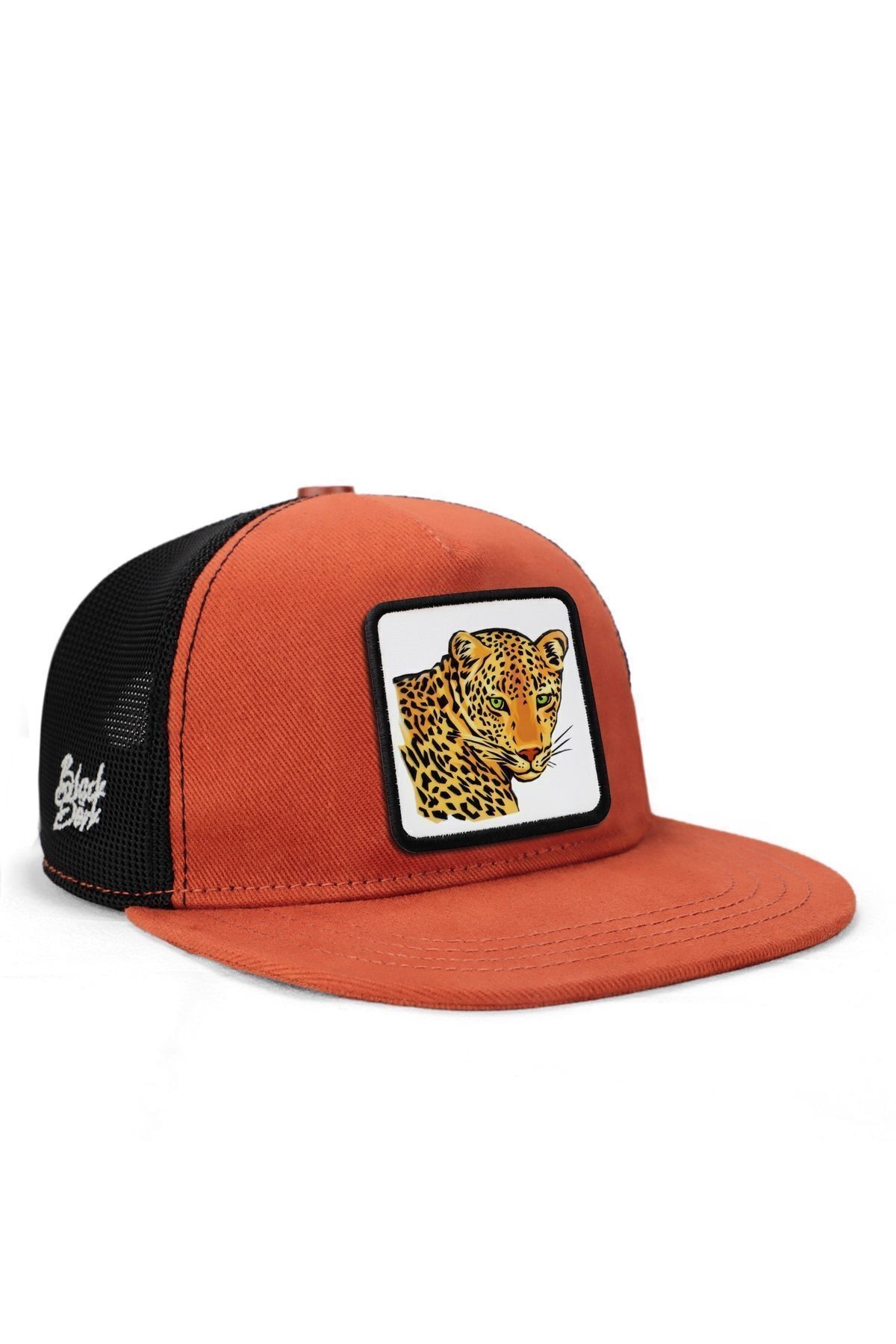 Gorra Hip Hop para Niños ladrillo-negro con logo de jaguar