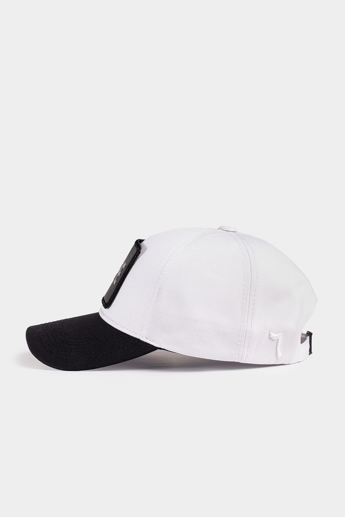 Gorra de béisbol negro-blanco Six con logo de Dope
