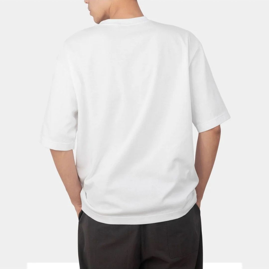 V1 Camiseta Oversize Blanca (Con Bench)