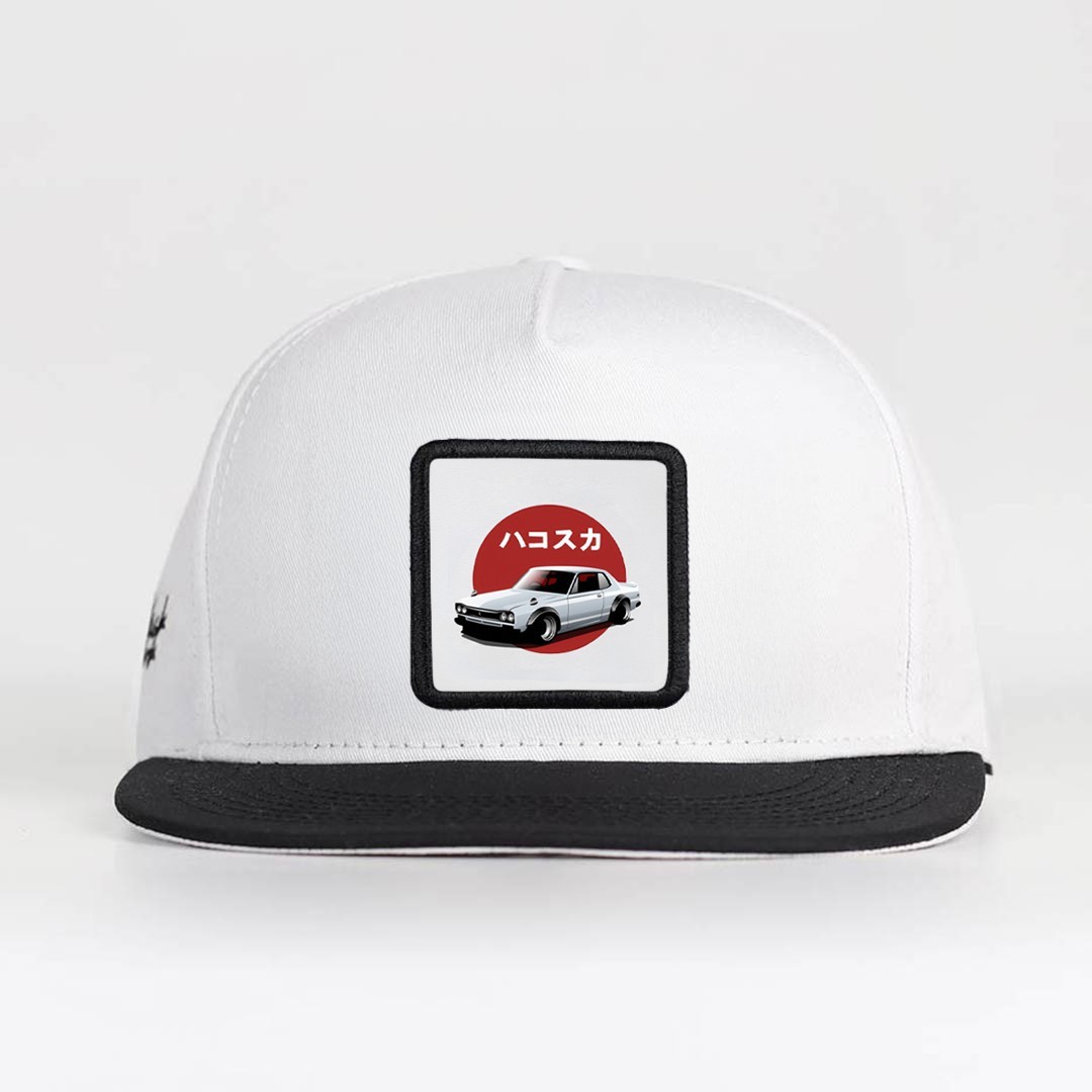 White-navy Hip Hop Cap
