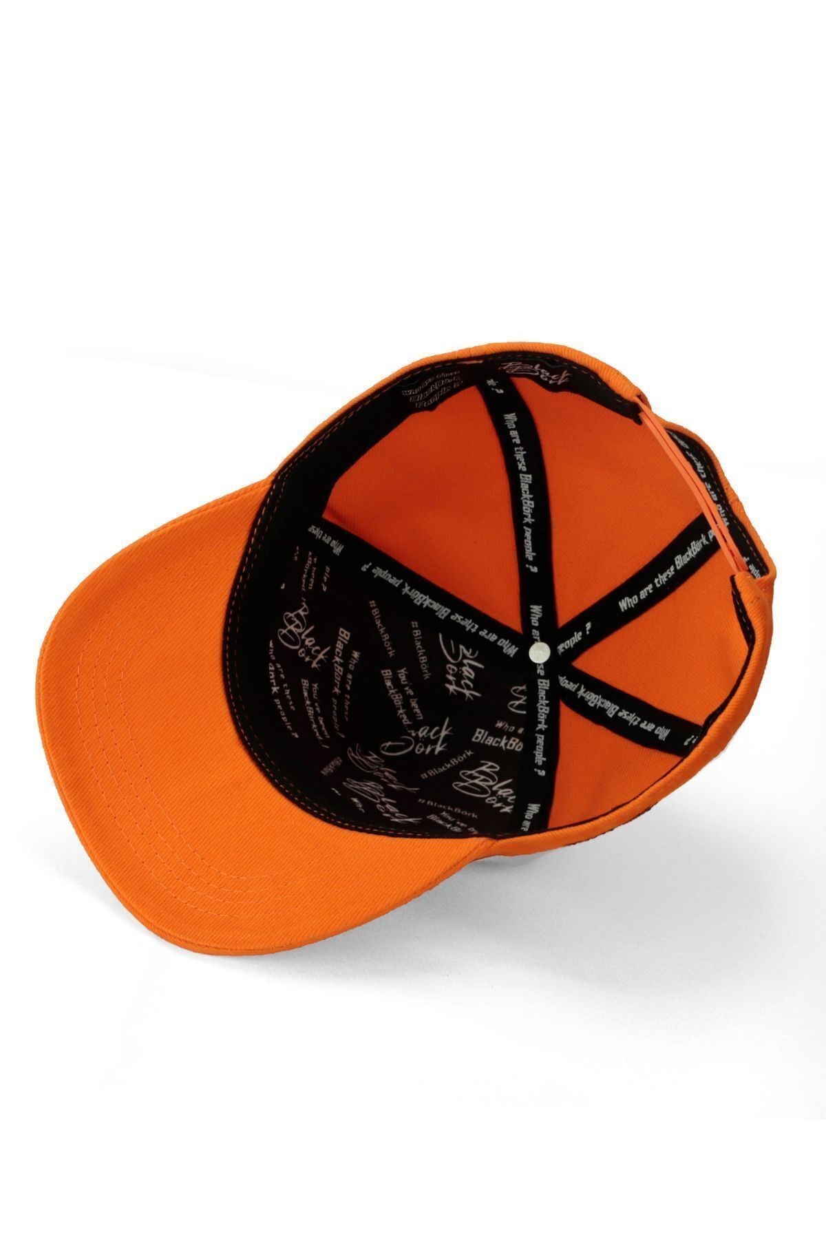 Orange kids baseball cap with eagle logo