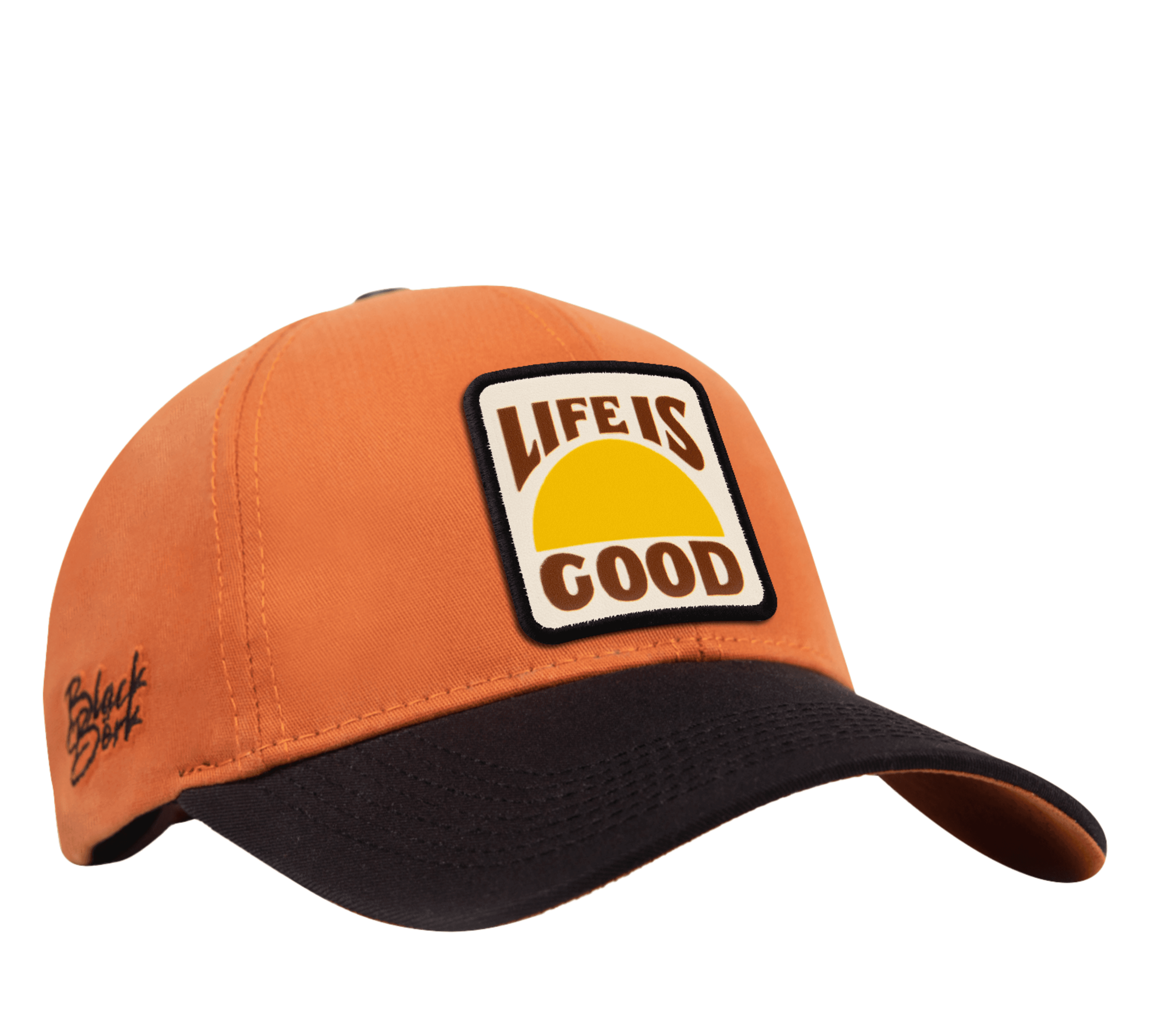 Gorra Six Negro - Ladrillo
