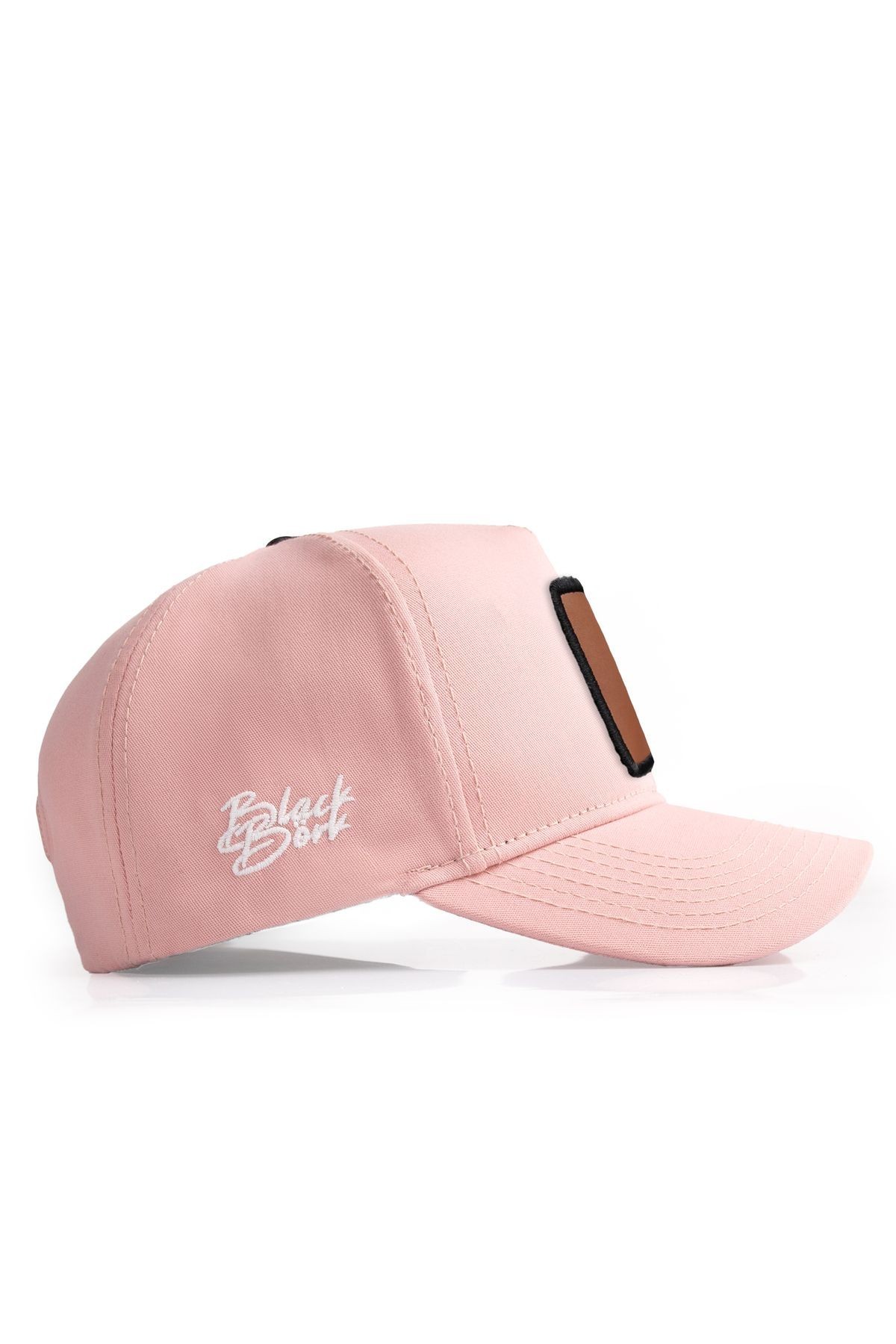 Salmon-colored baseball cap with Wake Up logo