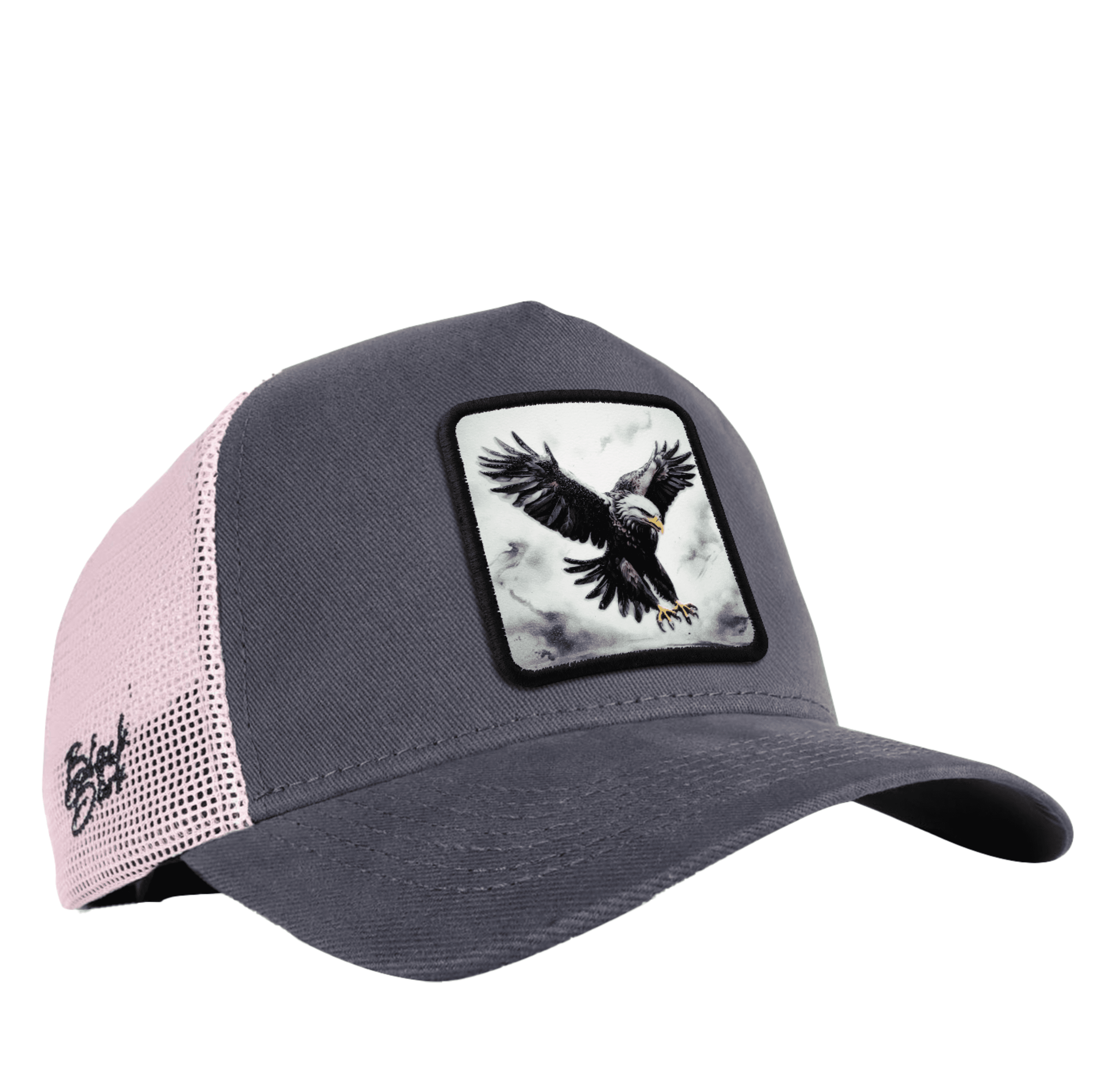 Gorra Antracita - Rosa Polvo Trucker