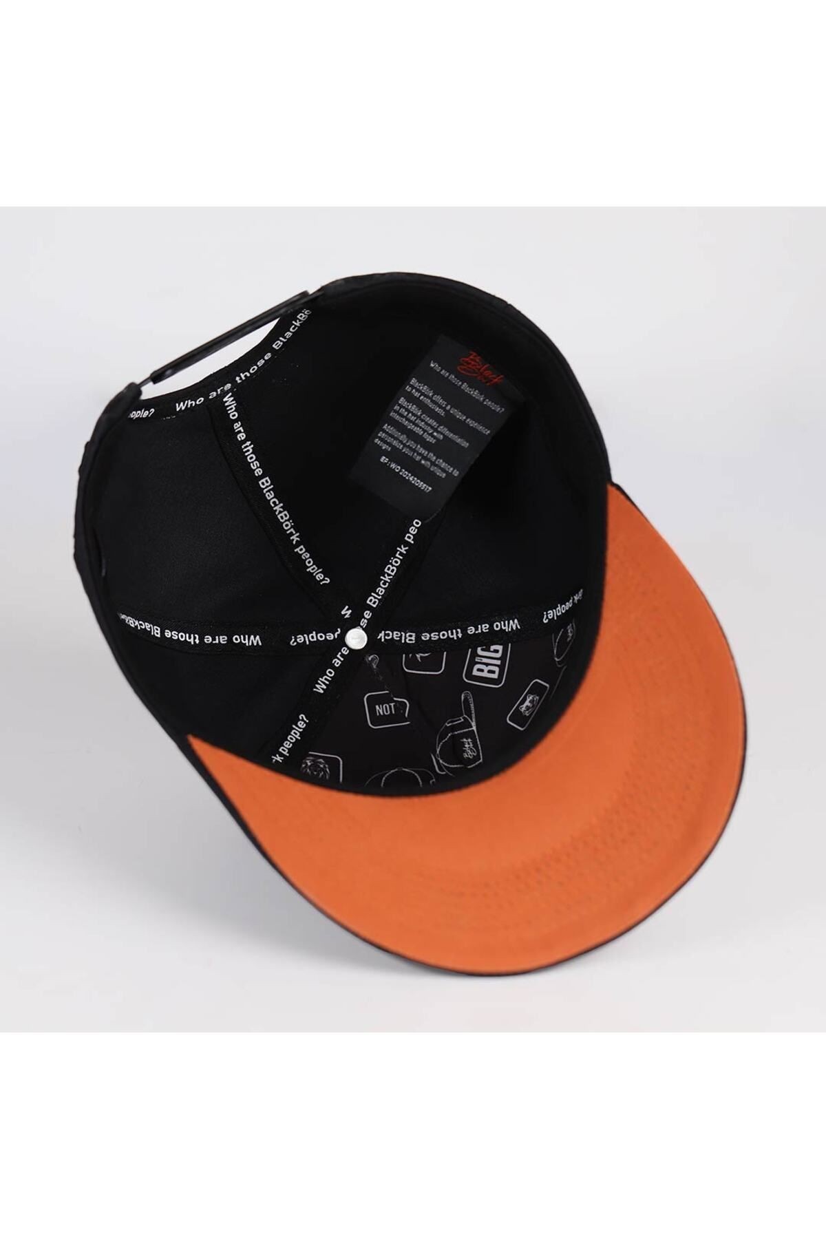 Gorra Hip Hop ladrillo-negra con logo de Good Luck