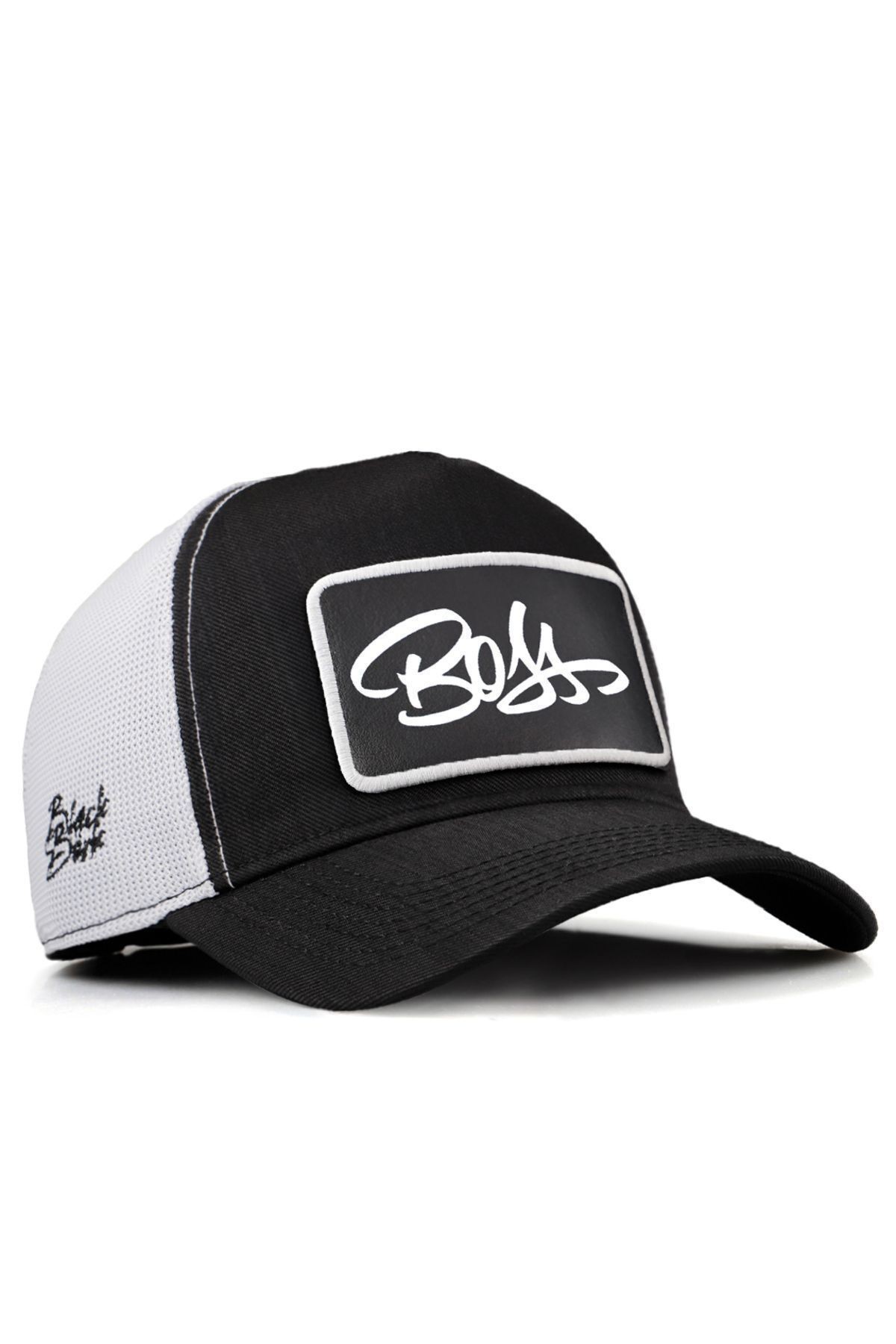 Gorra trucker blanco-negro Cordura con logo de Boss