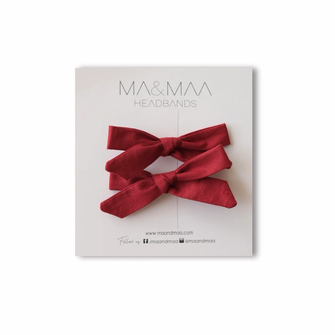 BORDO - Mini twist fiyonk toka seti