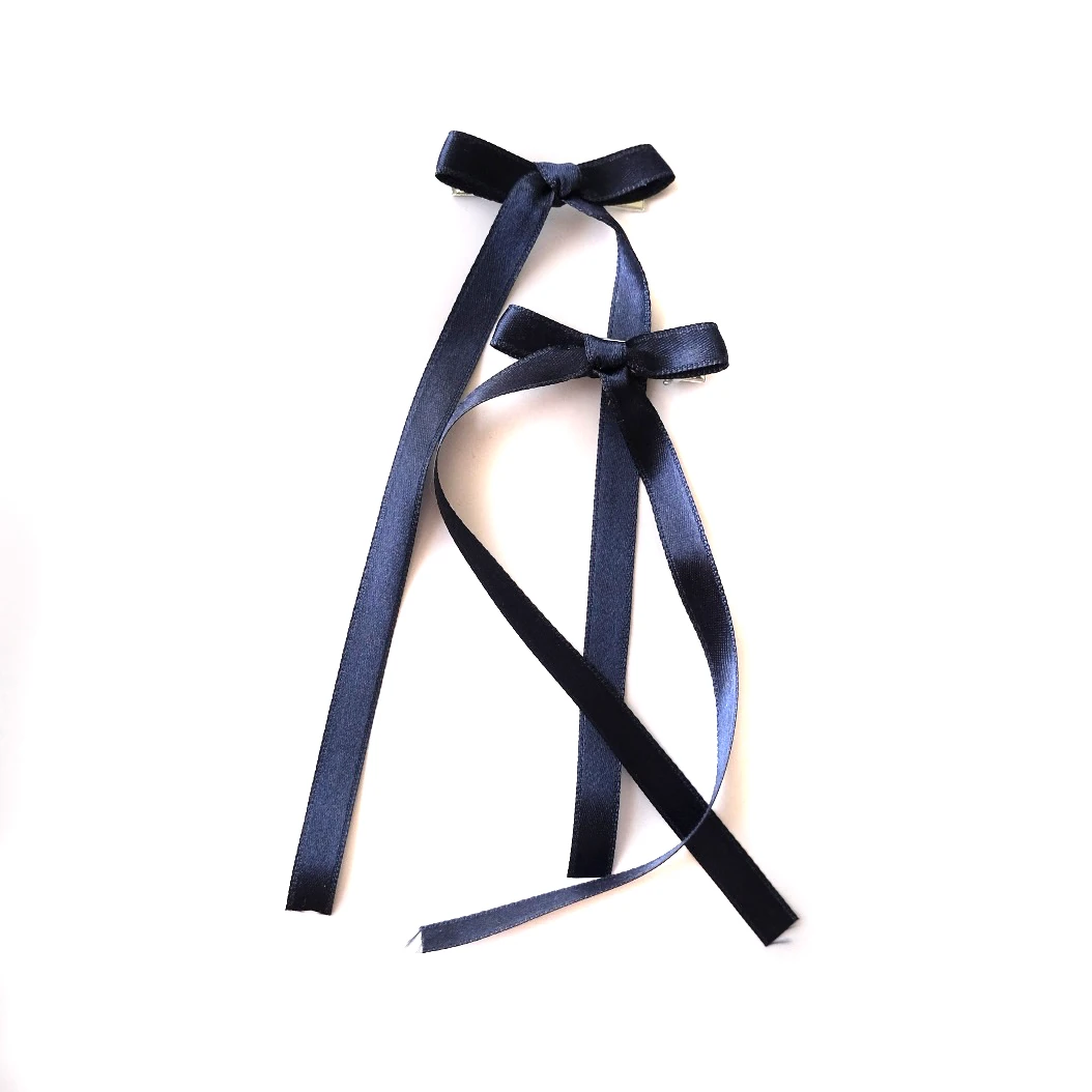 LACİVERT KURDELE FİYONK - Toka seti