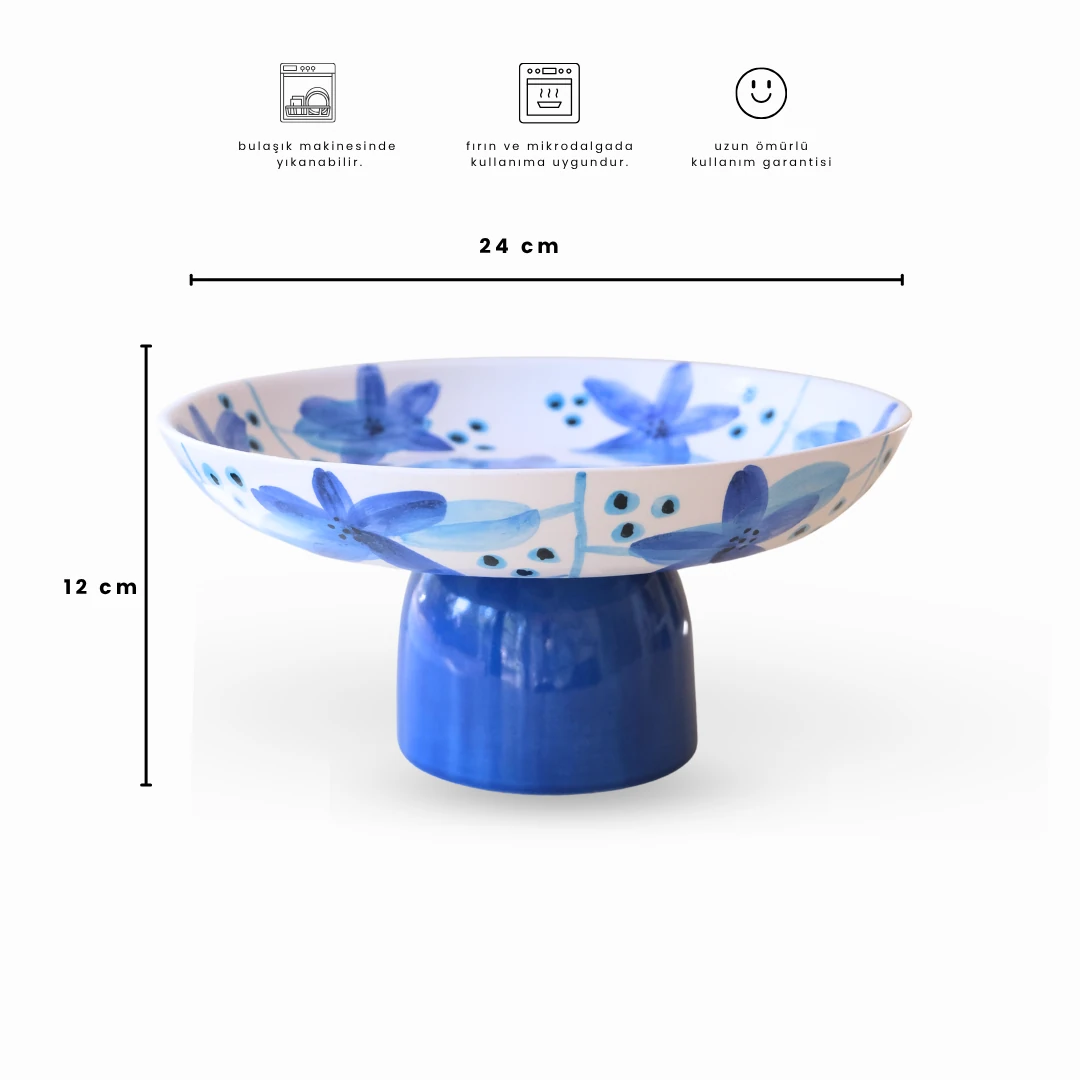 Floral Ayaklı Servis Büyük