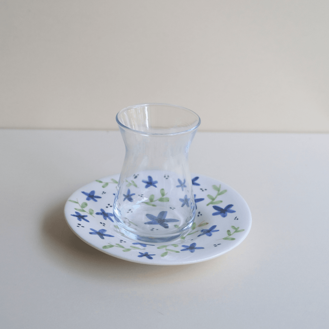 Mini Floral Çay Tabağı