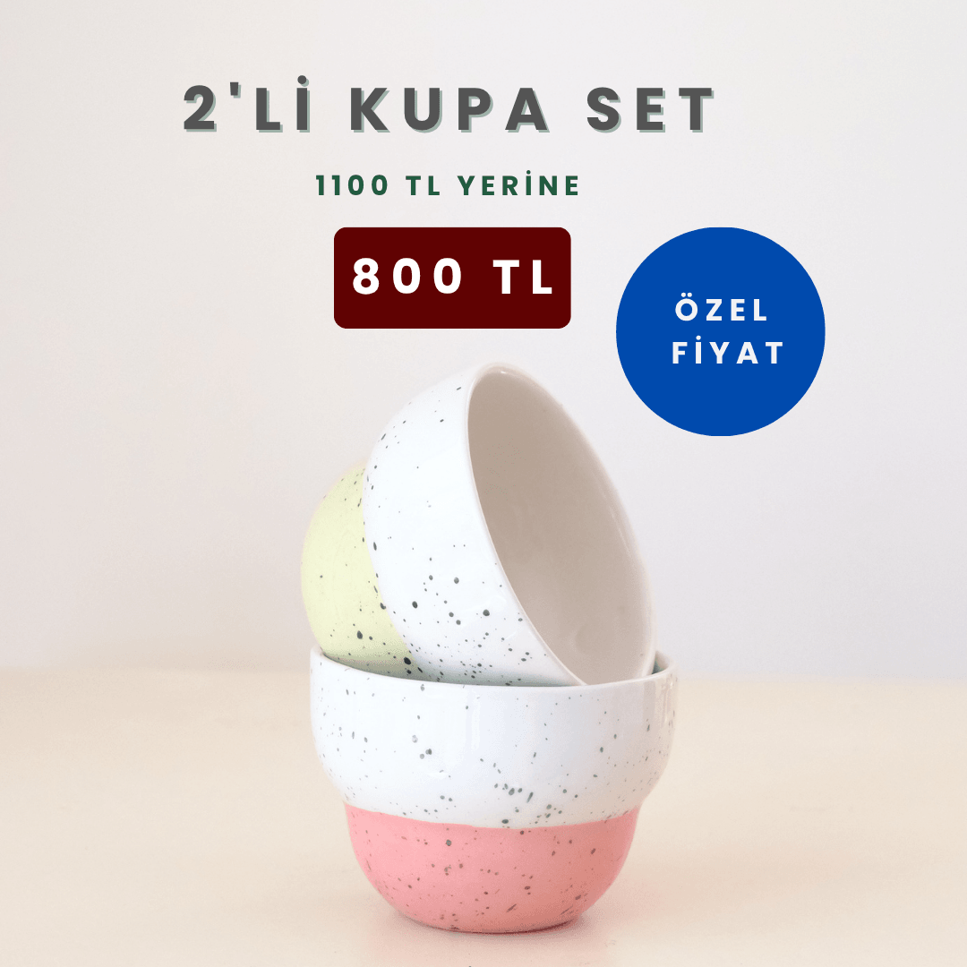 2'li Kumlu Kupa Set