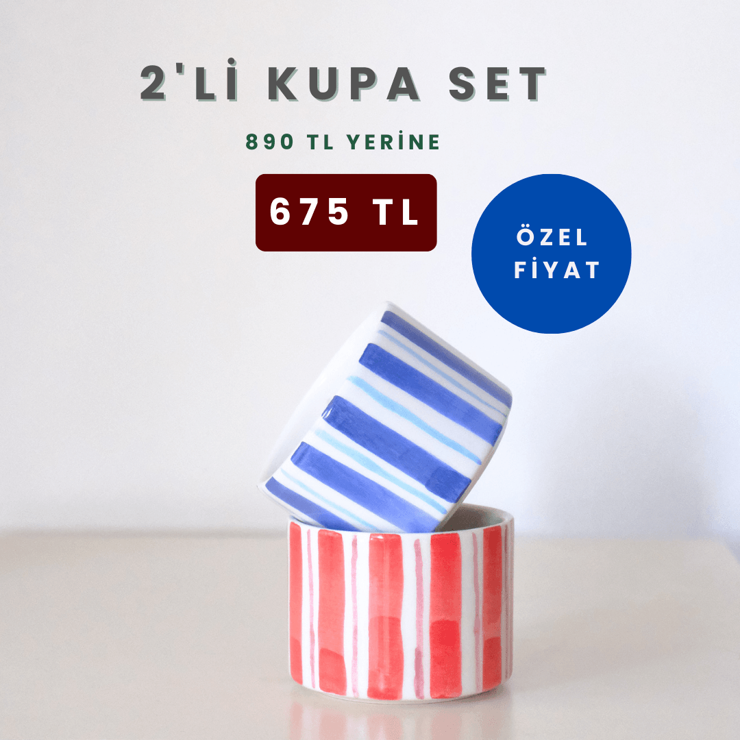 2'li Sade Kupa Set