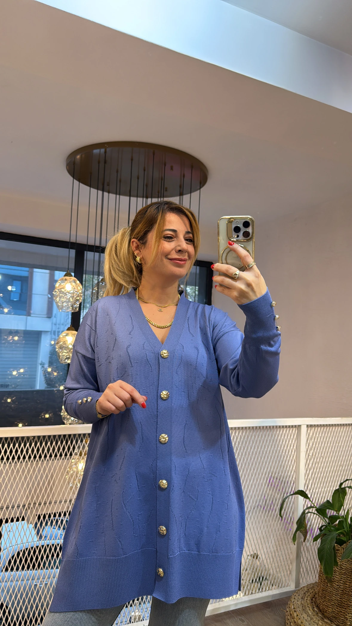 MAVİ MERSERİZE HIRKA 4768