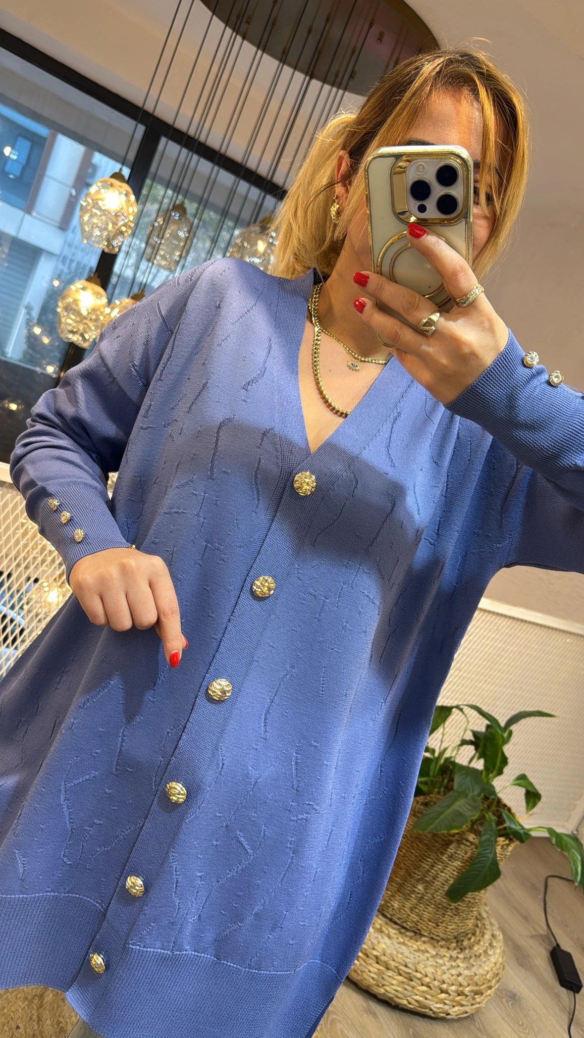 MAVİ MERSERİZE HIRKA 4768